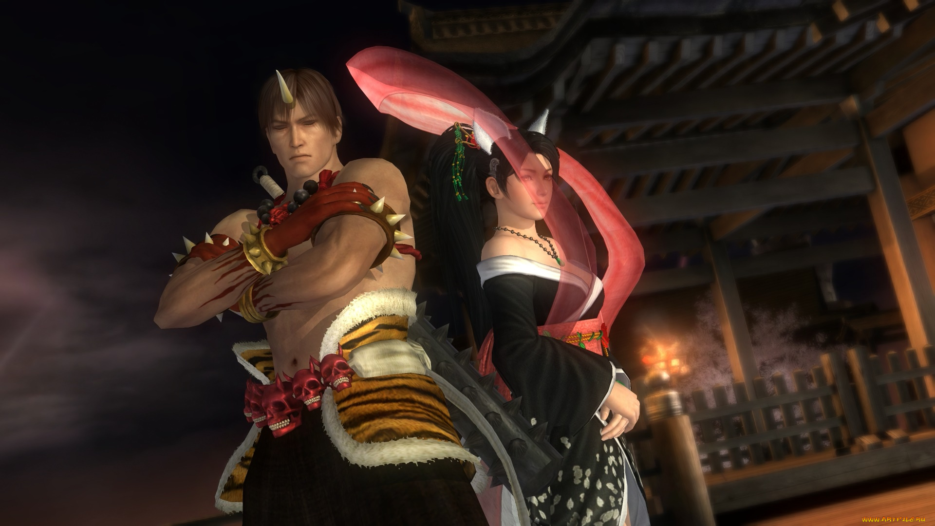 3д, графика, аниме, , anime, парень, фон, взгляд, девушка, поза