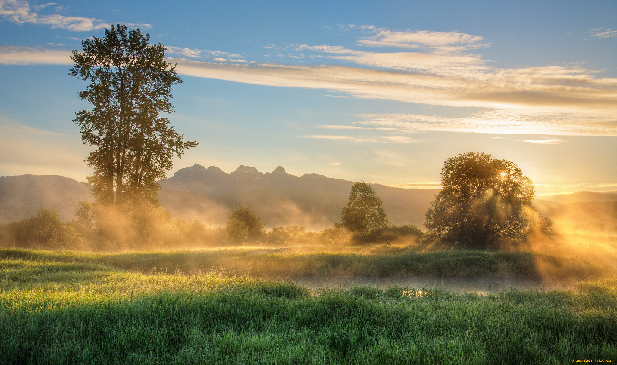 природа, восходы, закаты, рассвет
