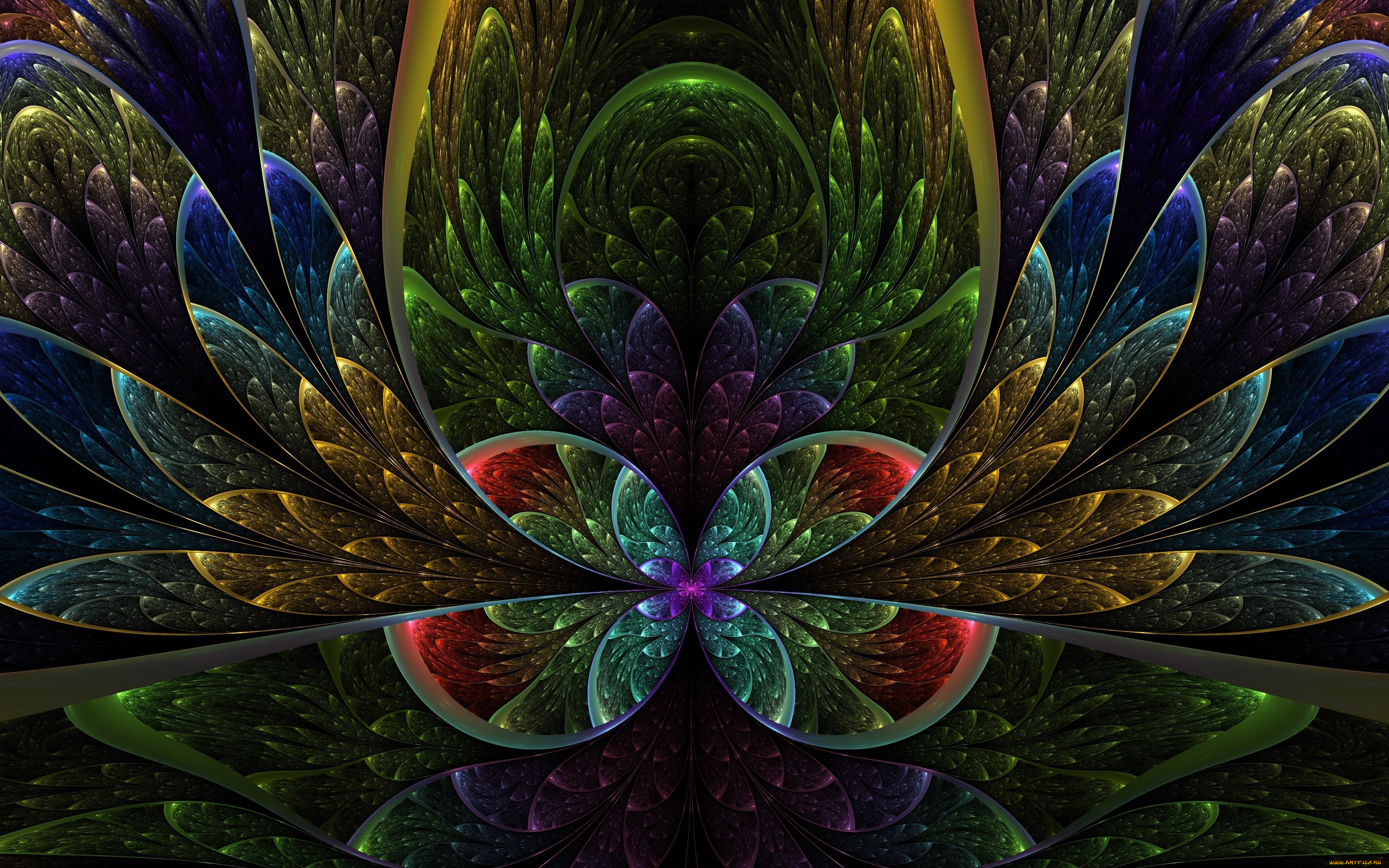 3д, графика, фракталы, , fractal, цвета, фон, узор