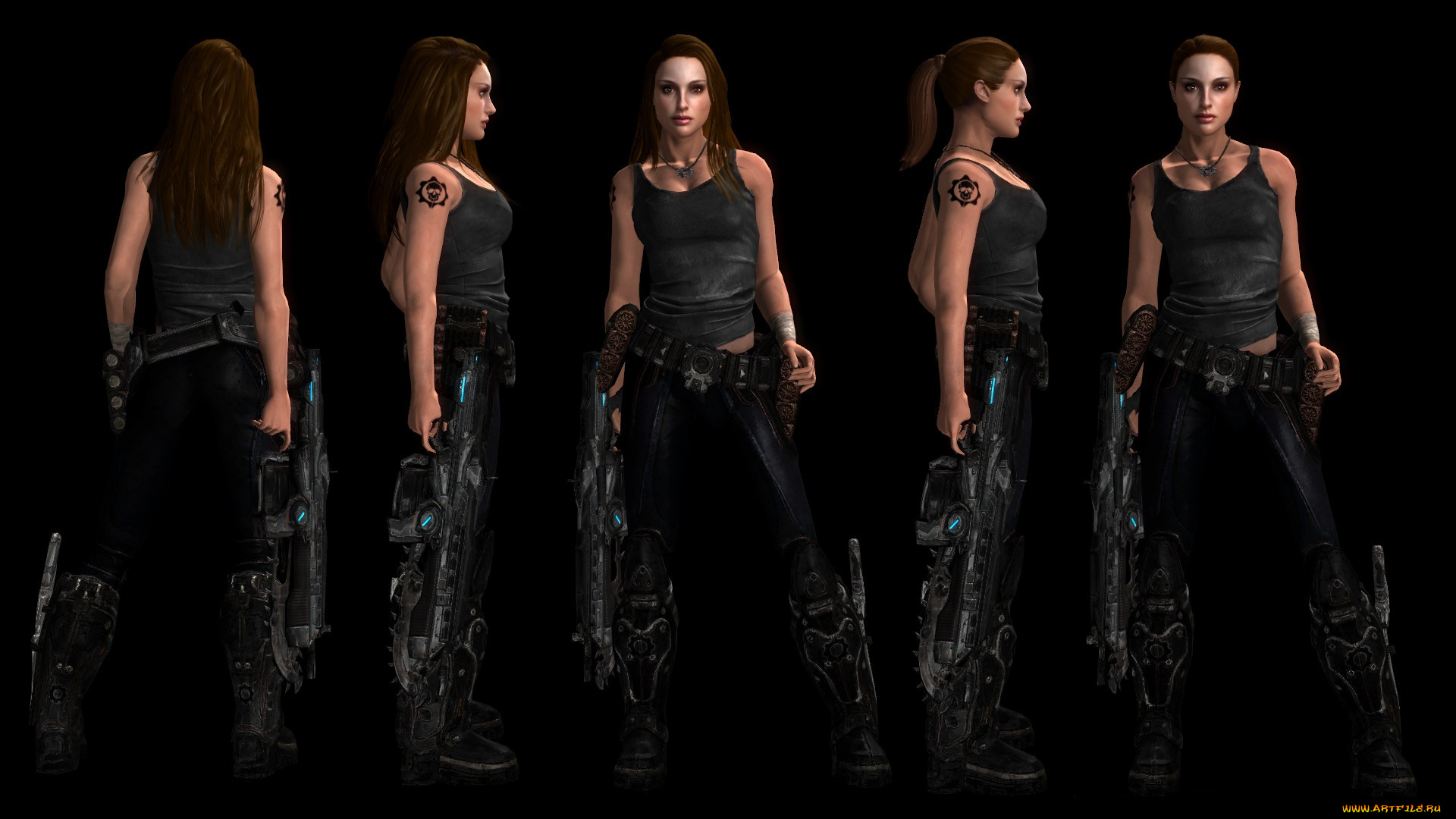 3д, графика, фантазия, , fantasy, фон, девушки, взгляд