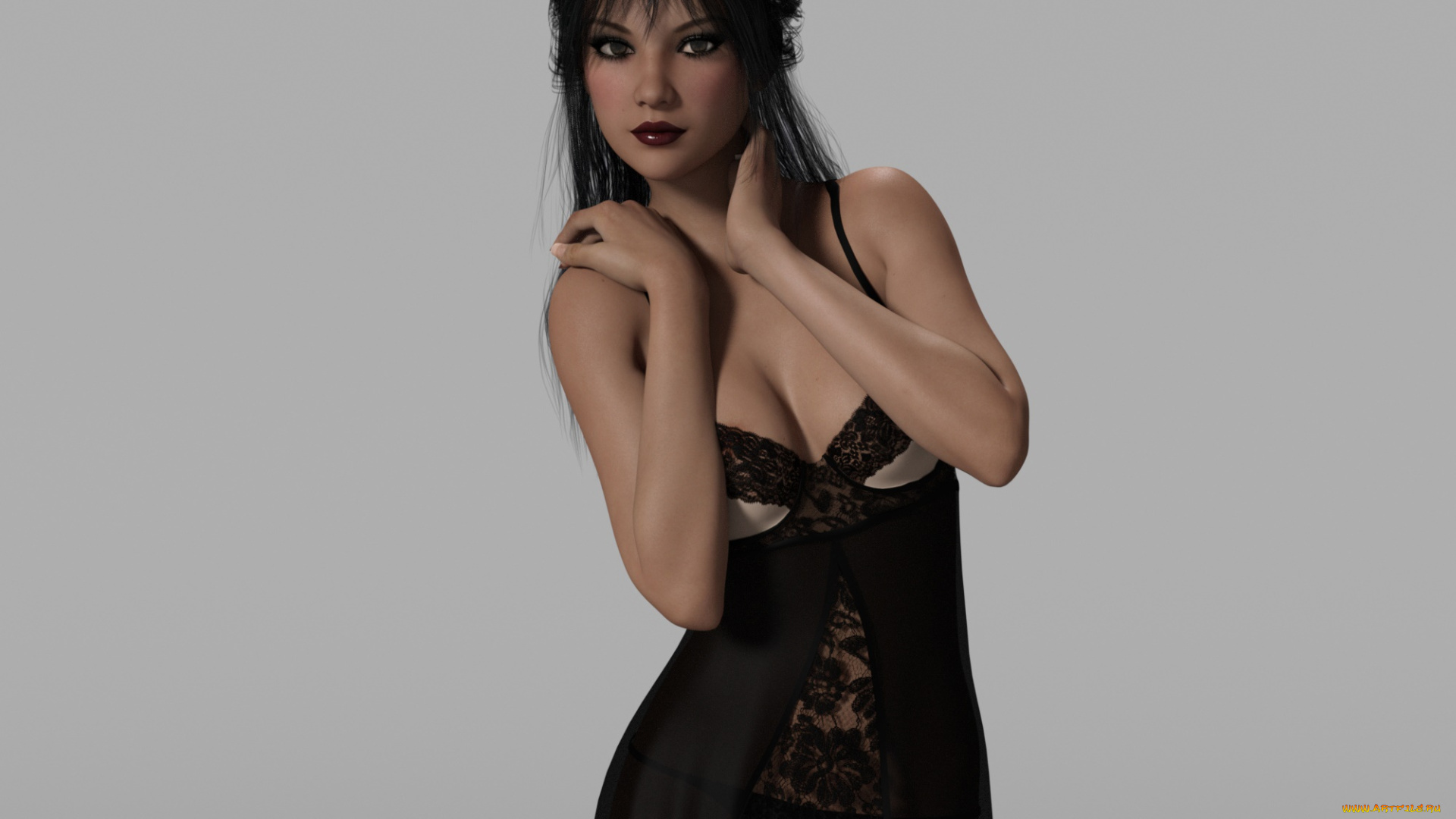 3д, графика, люди, , people, девушка, взгляд, фон