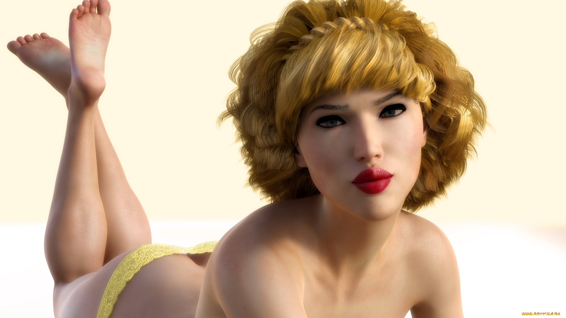 3д, графика, люди, , people, девушка, взгляд, фон