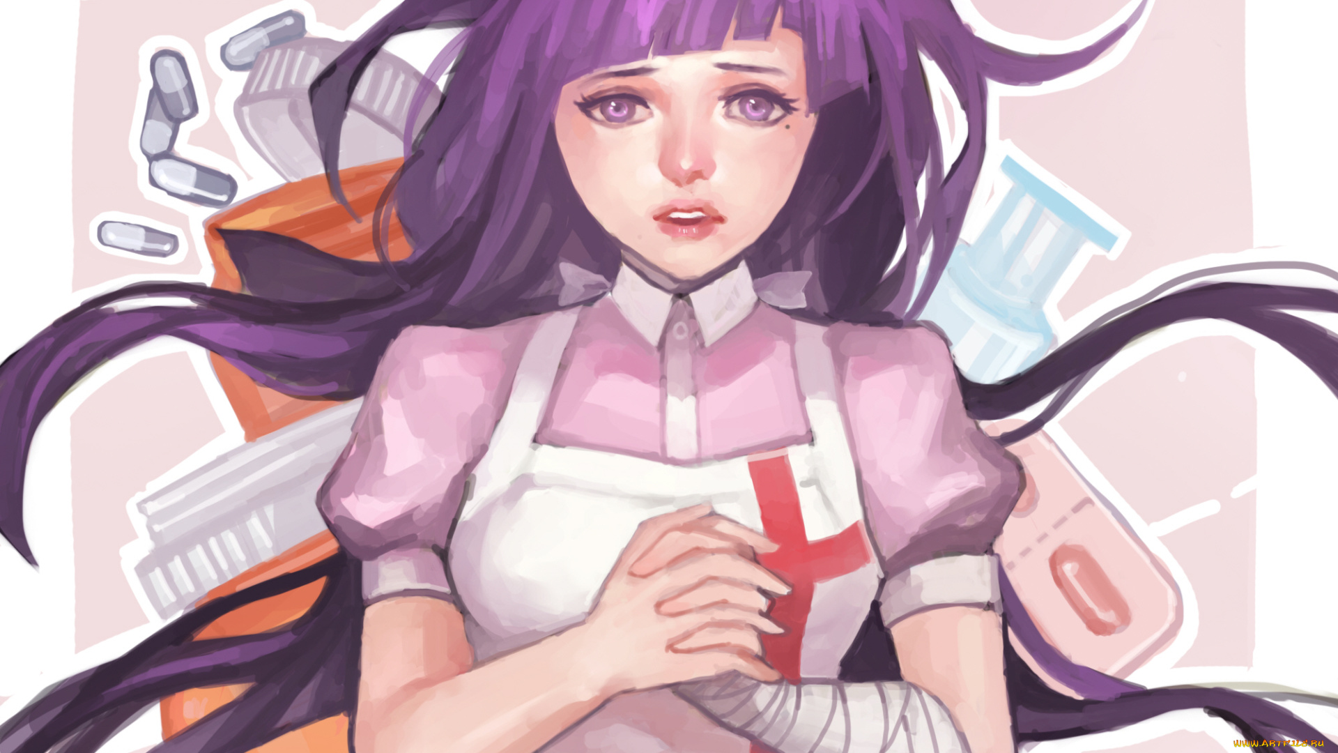 аниме, danganronpa, девушка