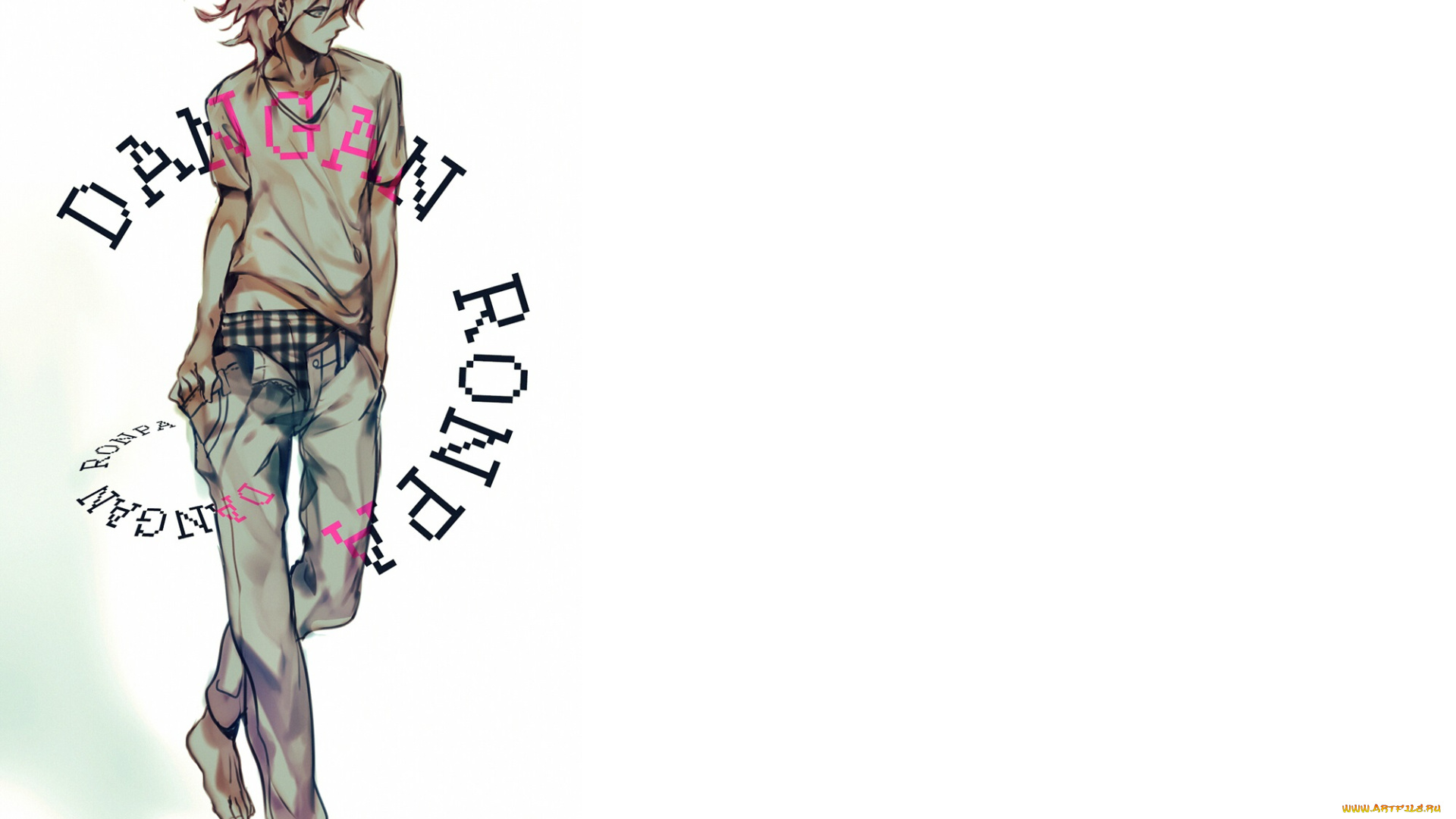 аниме, danganronpa, парень