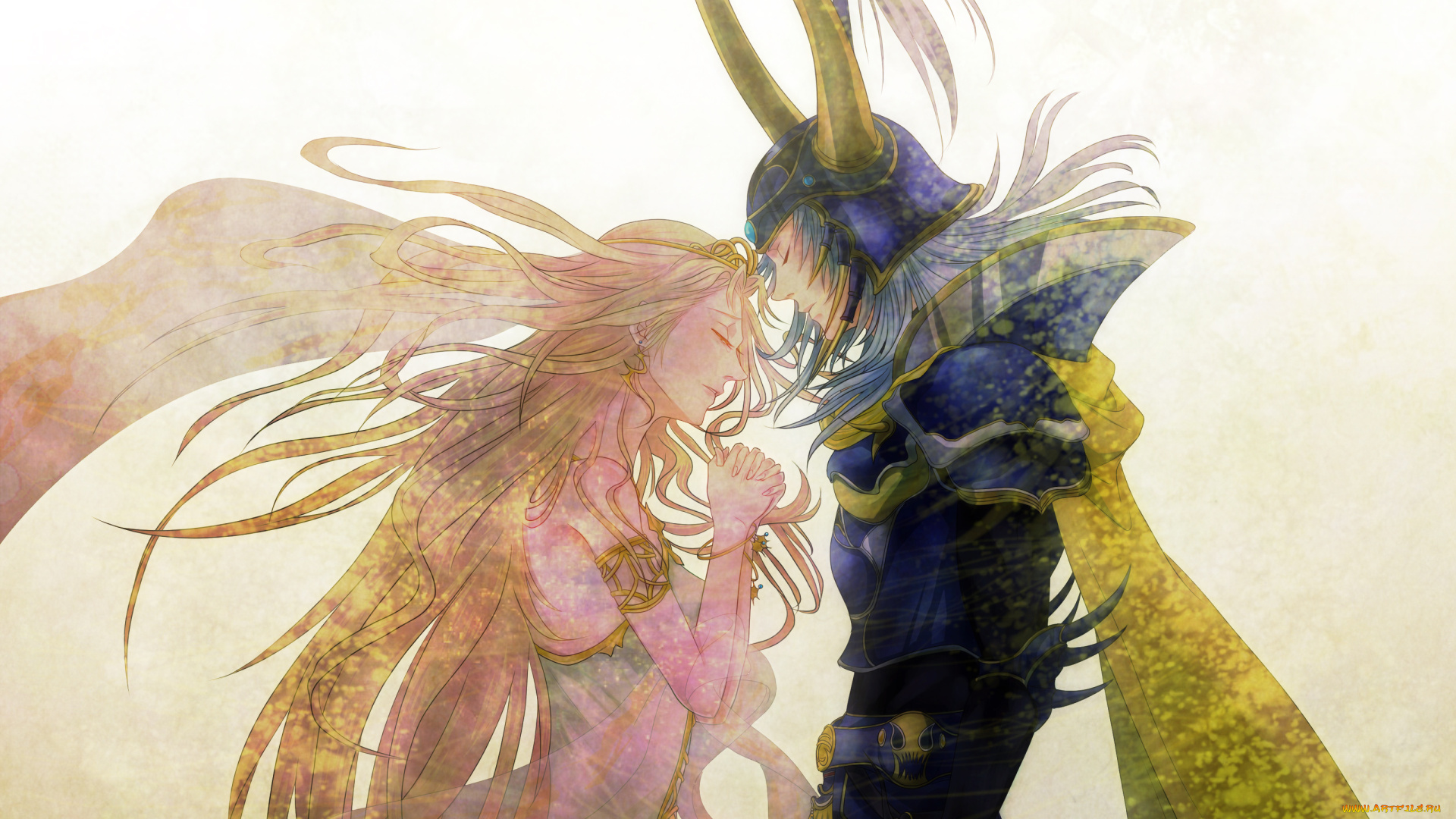 аниме, final, fantasy, двое