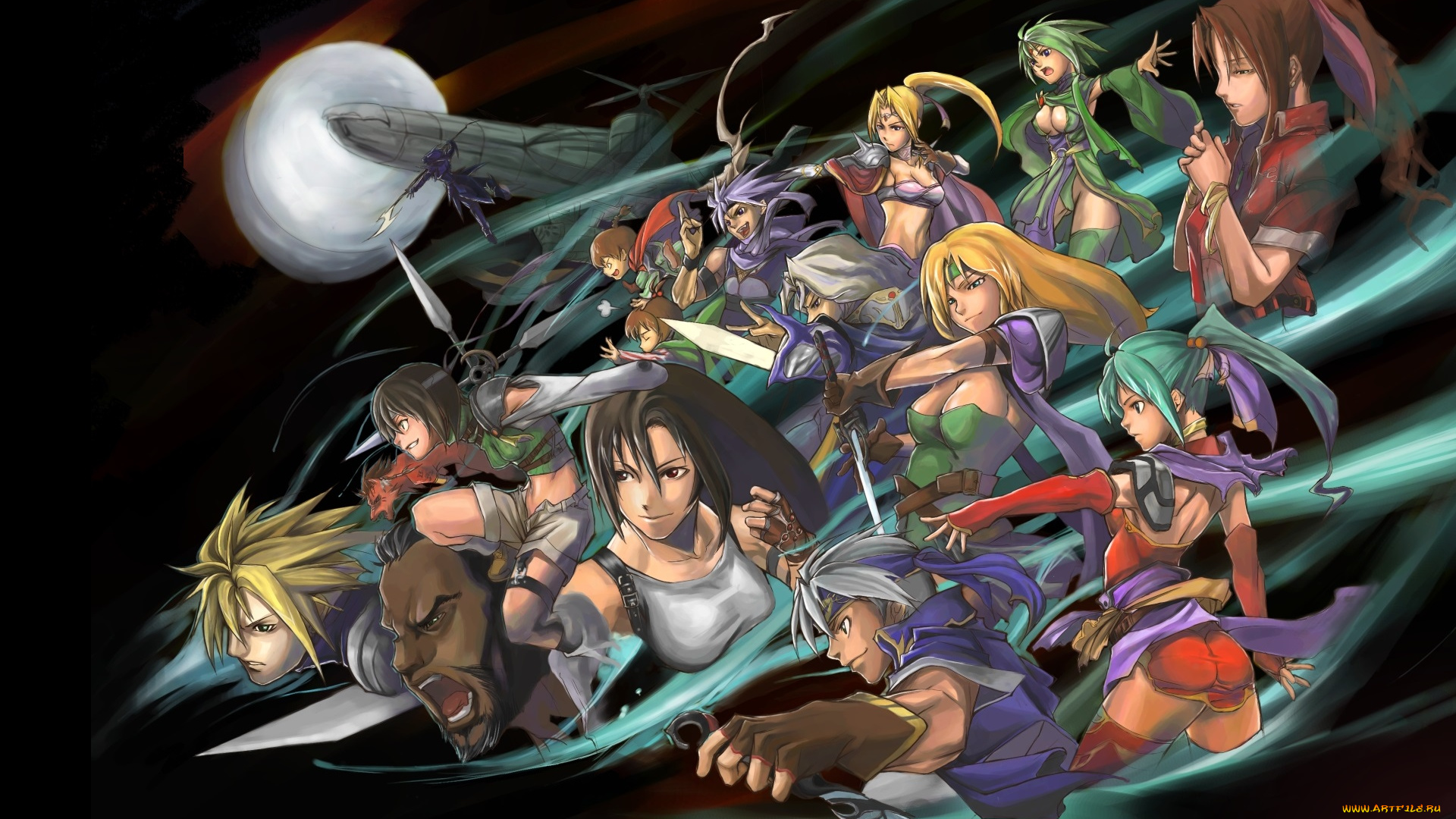 аниме, final, fantasy, персонажи