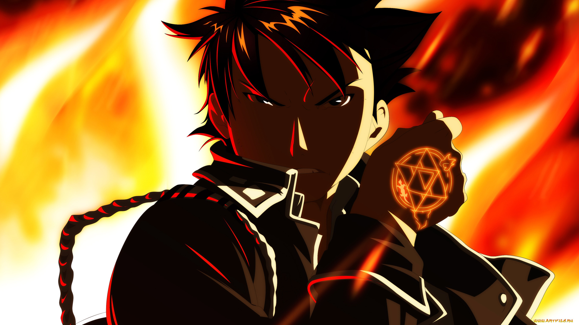 аниме, fullmetal, alchemist, парень