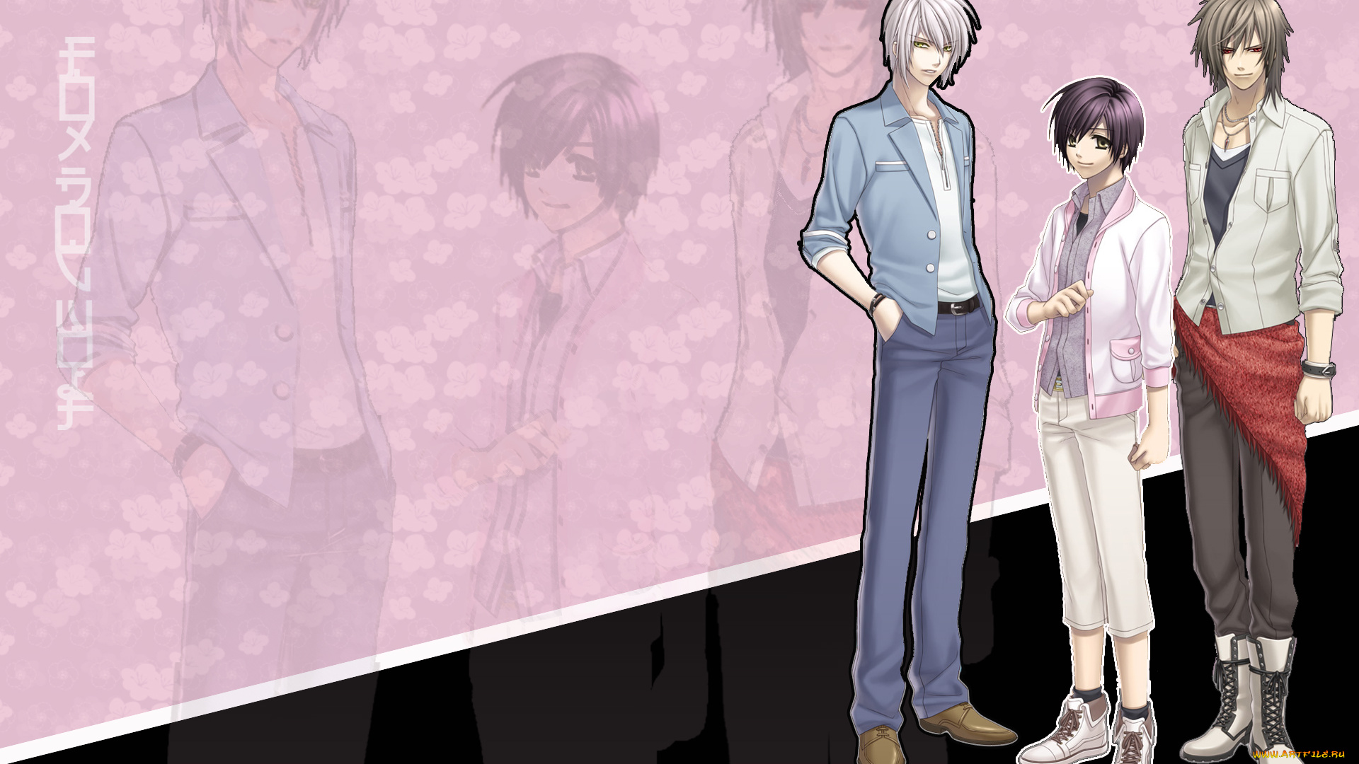 аниме, hiiro, no, kakera, парни