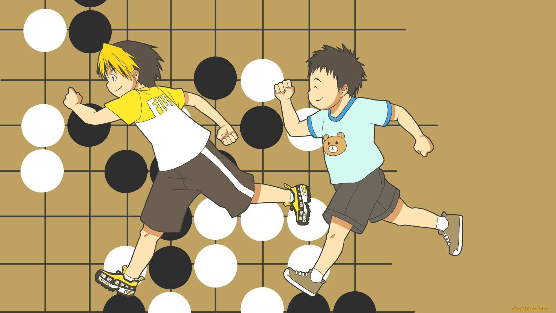 аниме, hikaru, no, go, мальчики