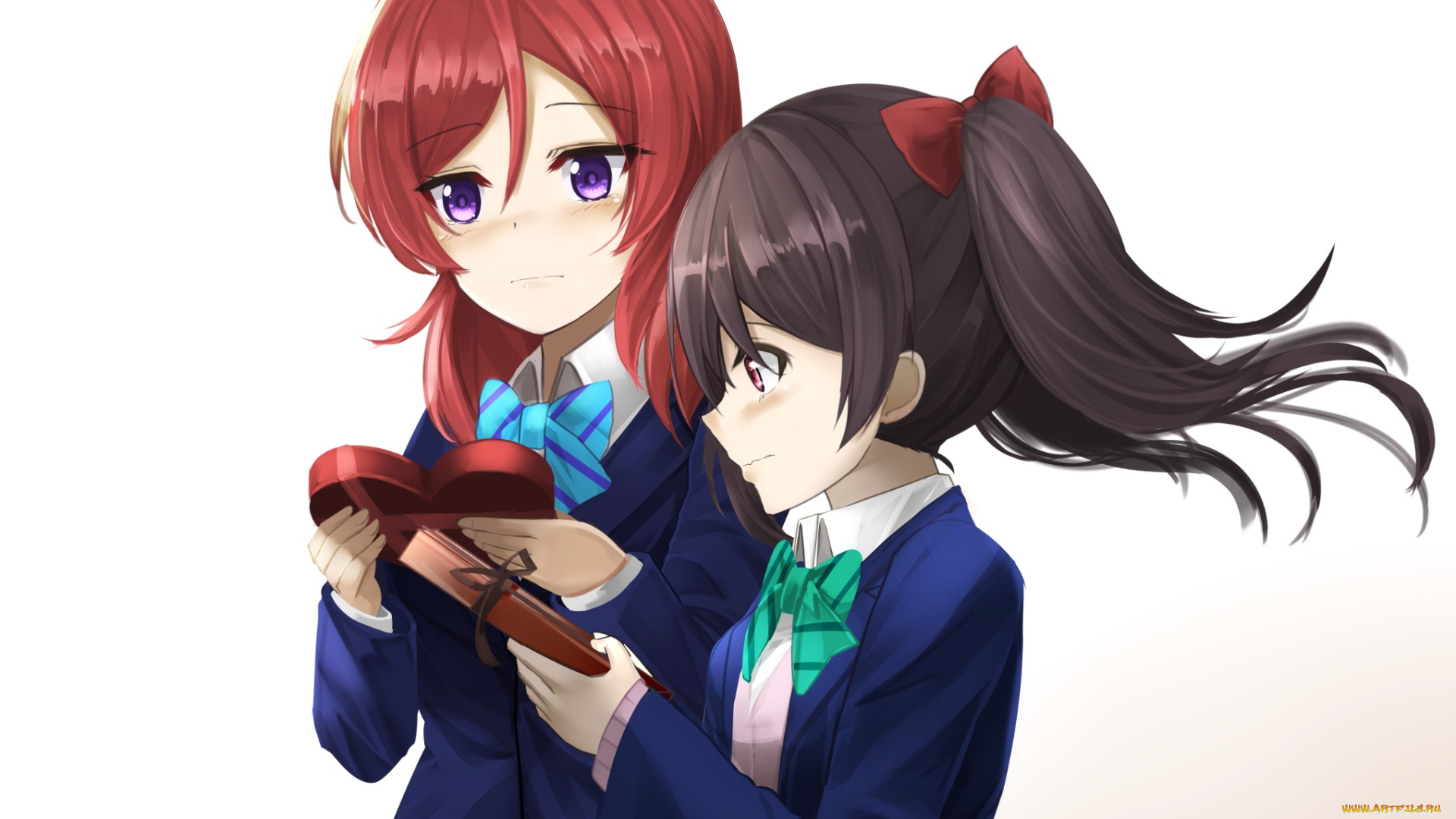 аниме, love, live, , school, idol, project, фон, взгляд, девушки