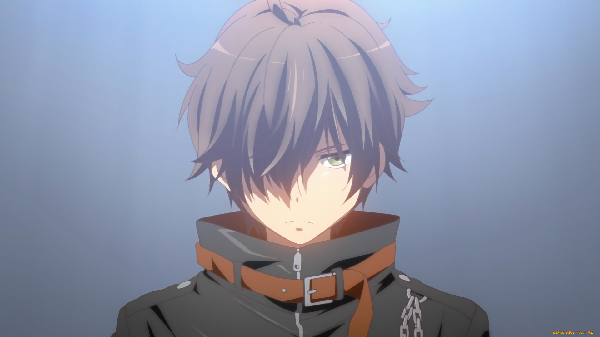 аниме, love, live, , school, idol, project, взгляд, фон, парень