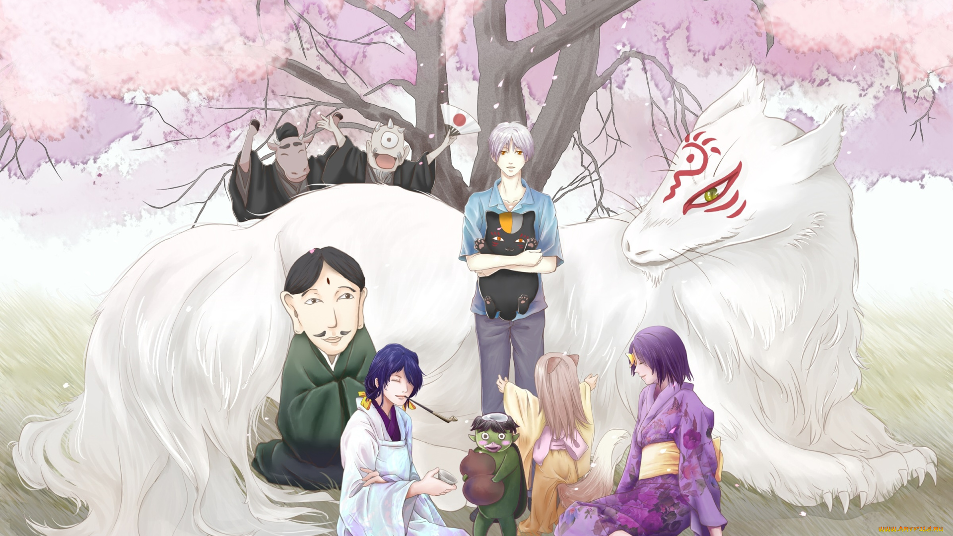 аниме, natsume, yuujinchou, персонажи