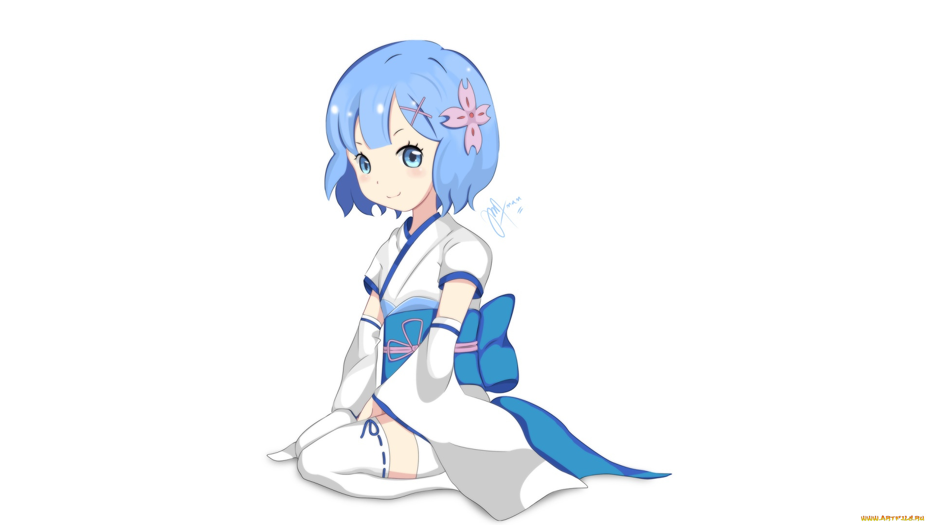 аниме, re, , zero, kara, hajimeru, isekai, seikatsu, фон, взгляд, девушка