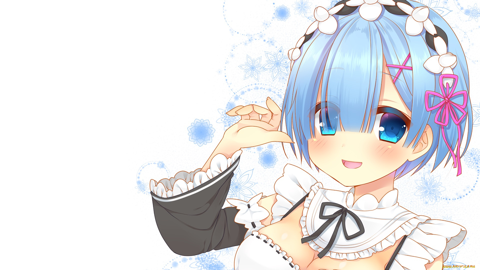 аниме, re, , zero, kara, hajimeru, isekai, seikatsu, фон, взгляд, девушка