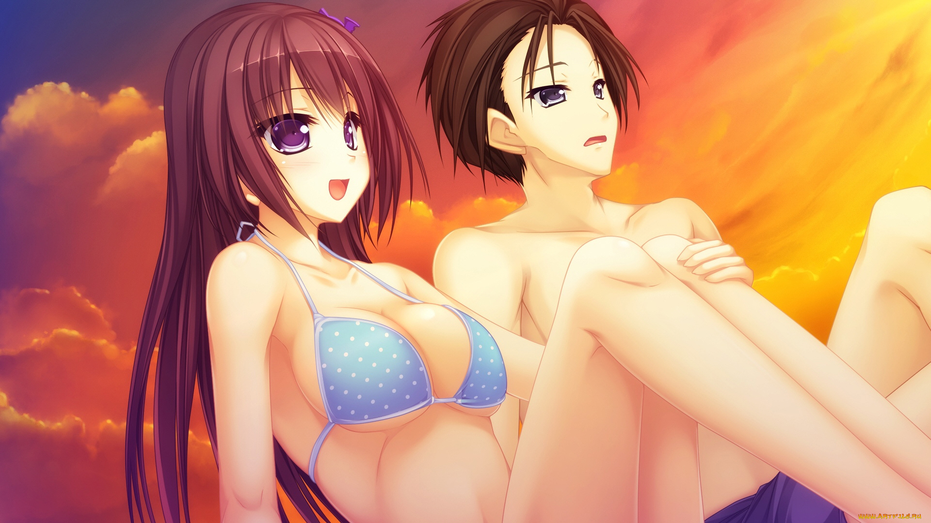 аниме, unknown, , другое, девушка, парень