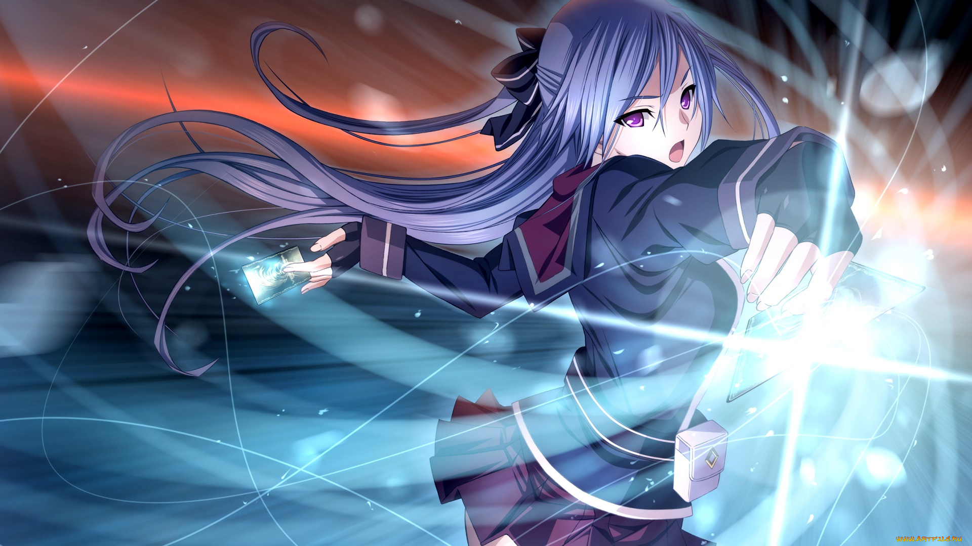 аниме, unknown, , другое, фон, девушка, взгляд