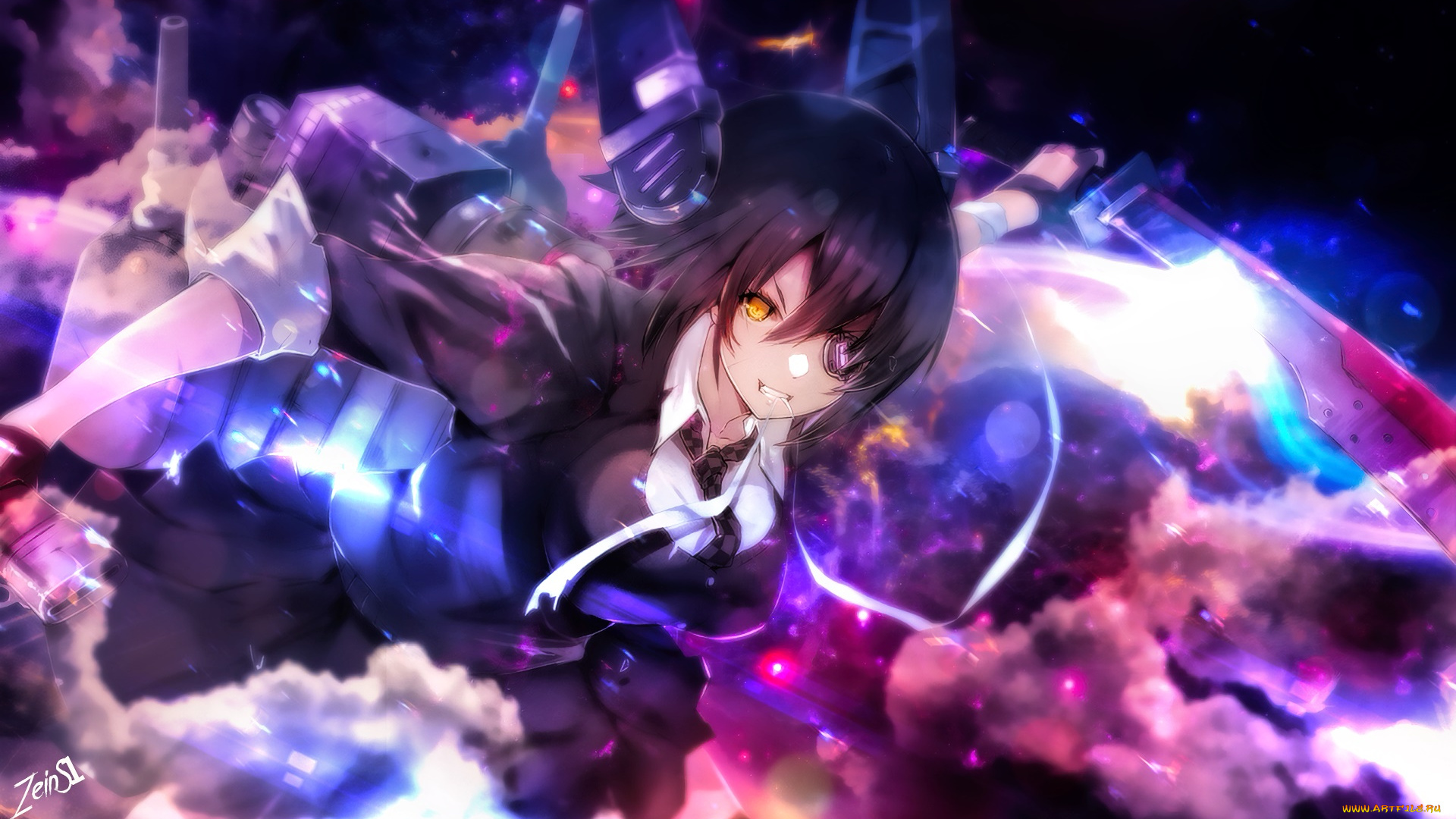 аниме, unknown, , другое, фон, взгляд, девушка