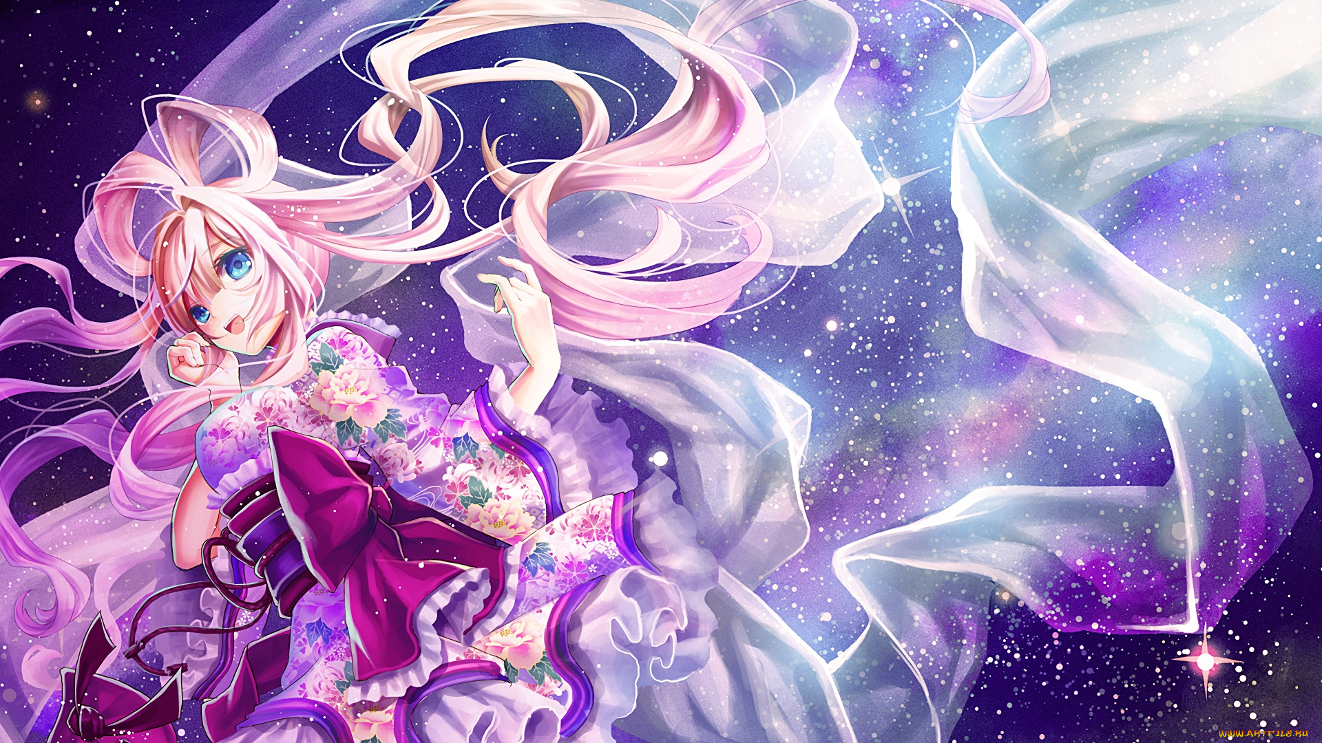 аниме, unknown, , другое, фон, взгляд, девушка