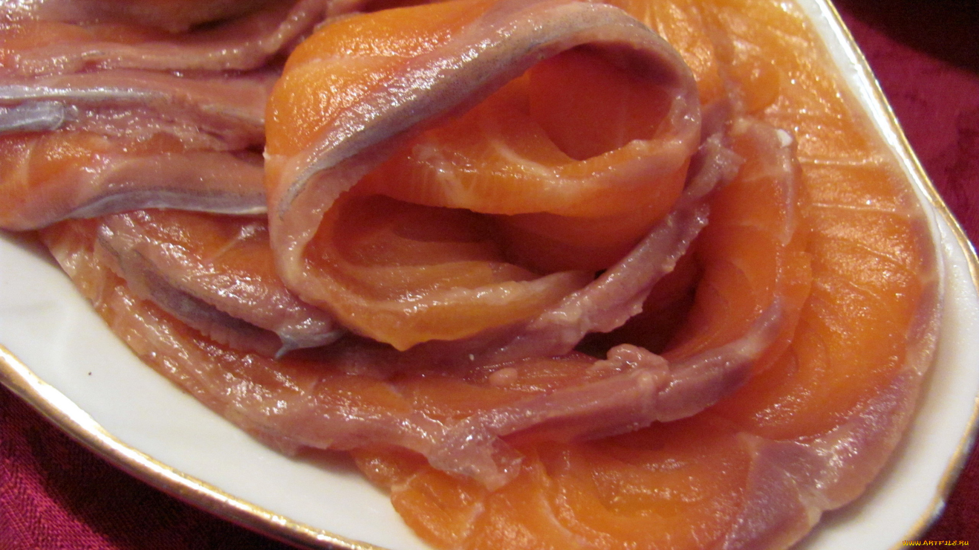 еда, рыбные, блюда, , с, морепродуктами, форель