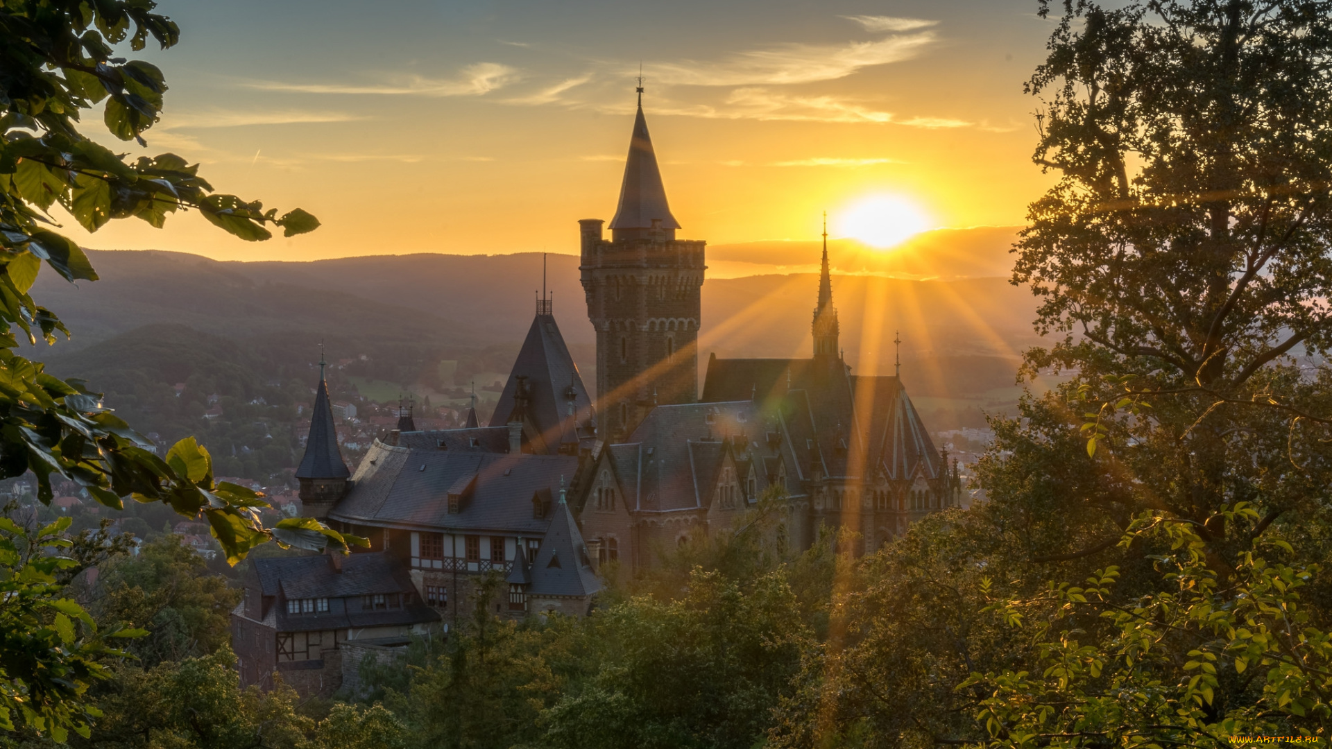 города, -, дворцы, , замки, , крепости, рассвет