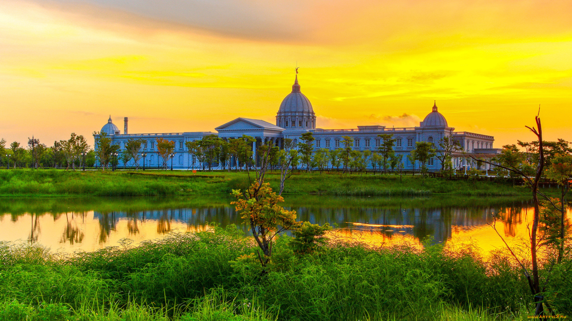 города, -, пейзажи, рассвет