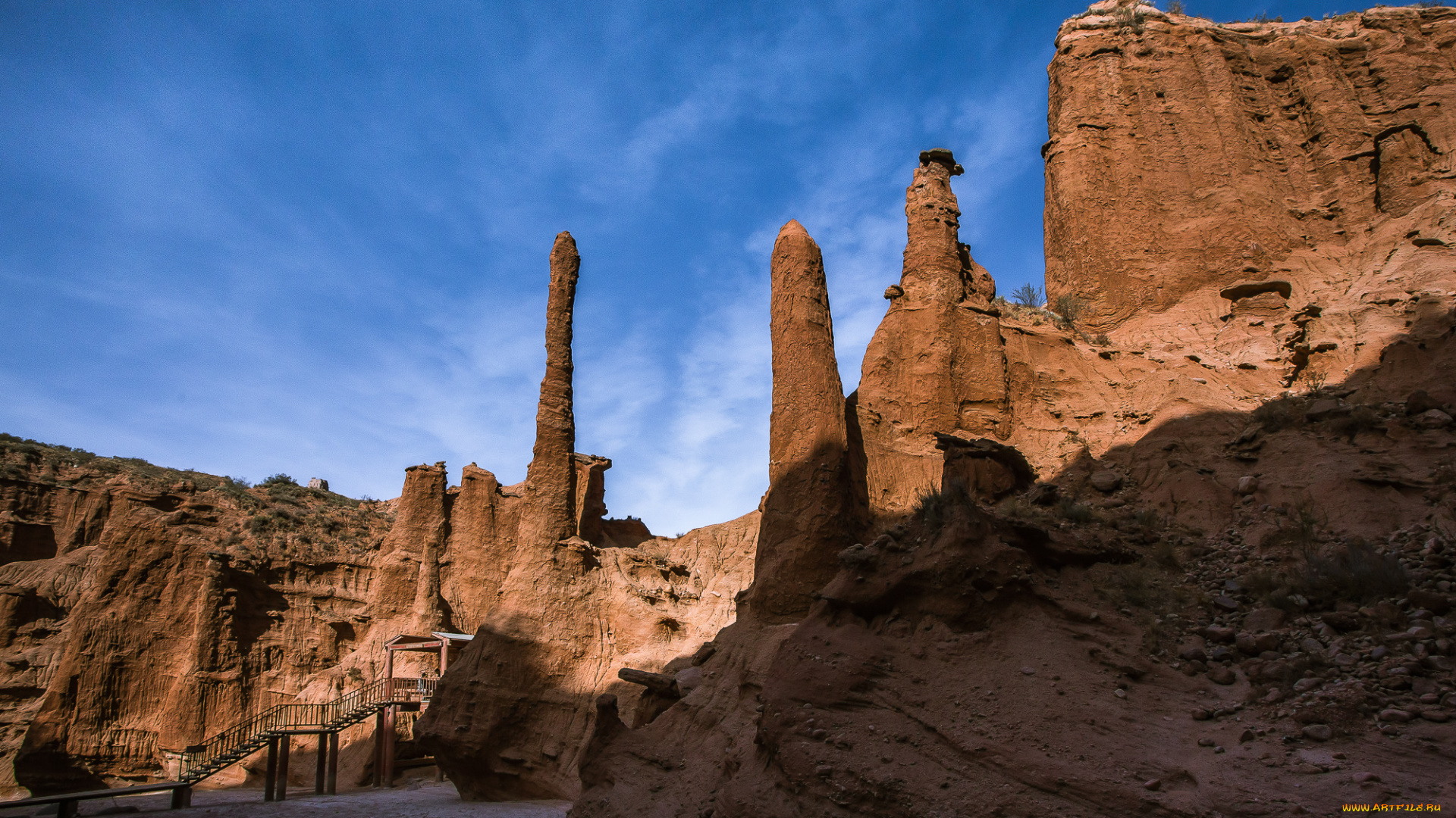 природа, горы, пейзаж, гранд-каньон, синьцзян, wensu