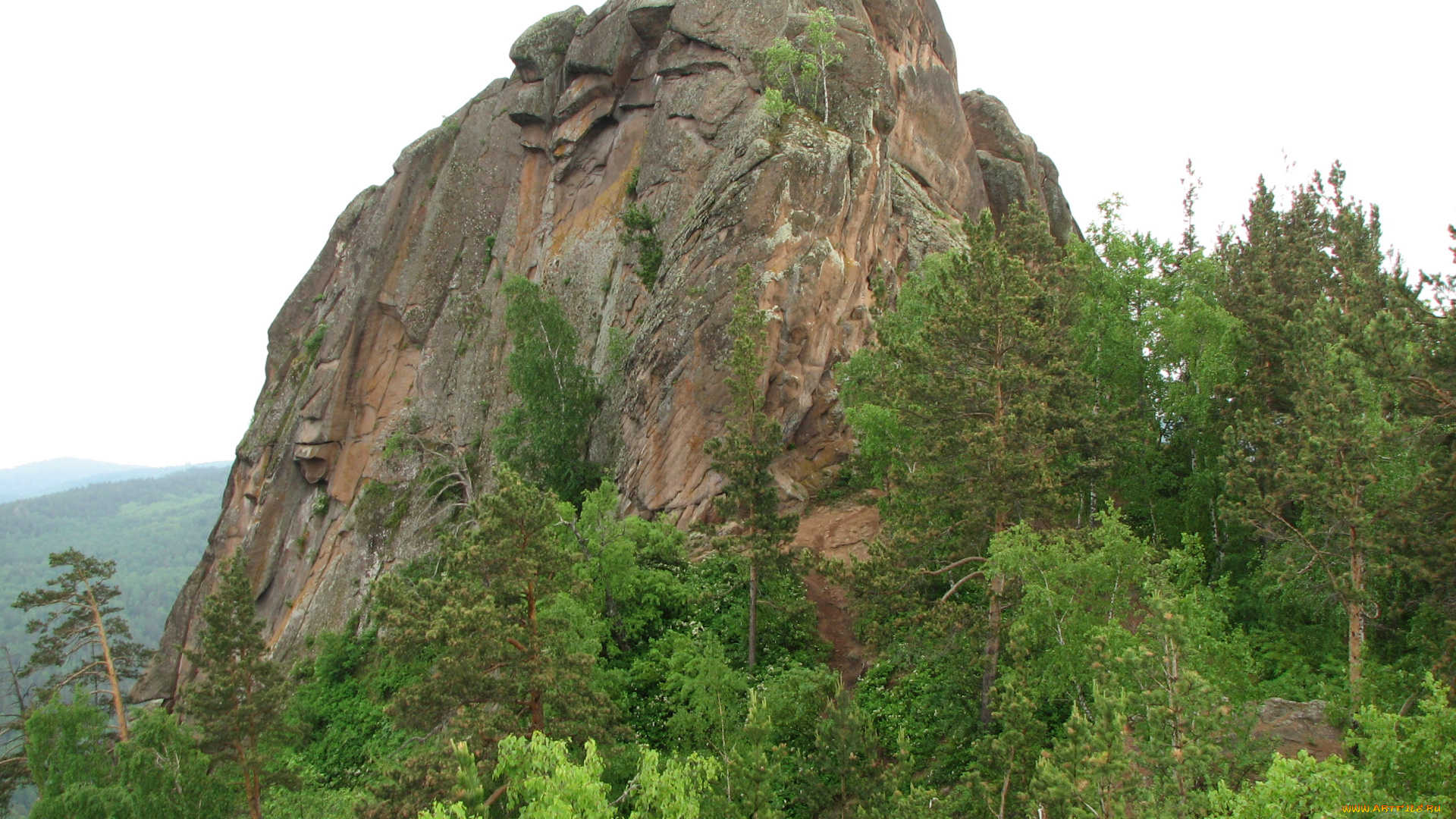 такмак, природа, горы, скала, сибирь, гора