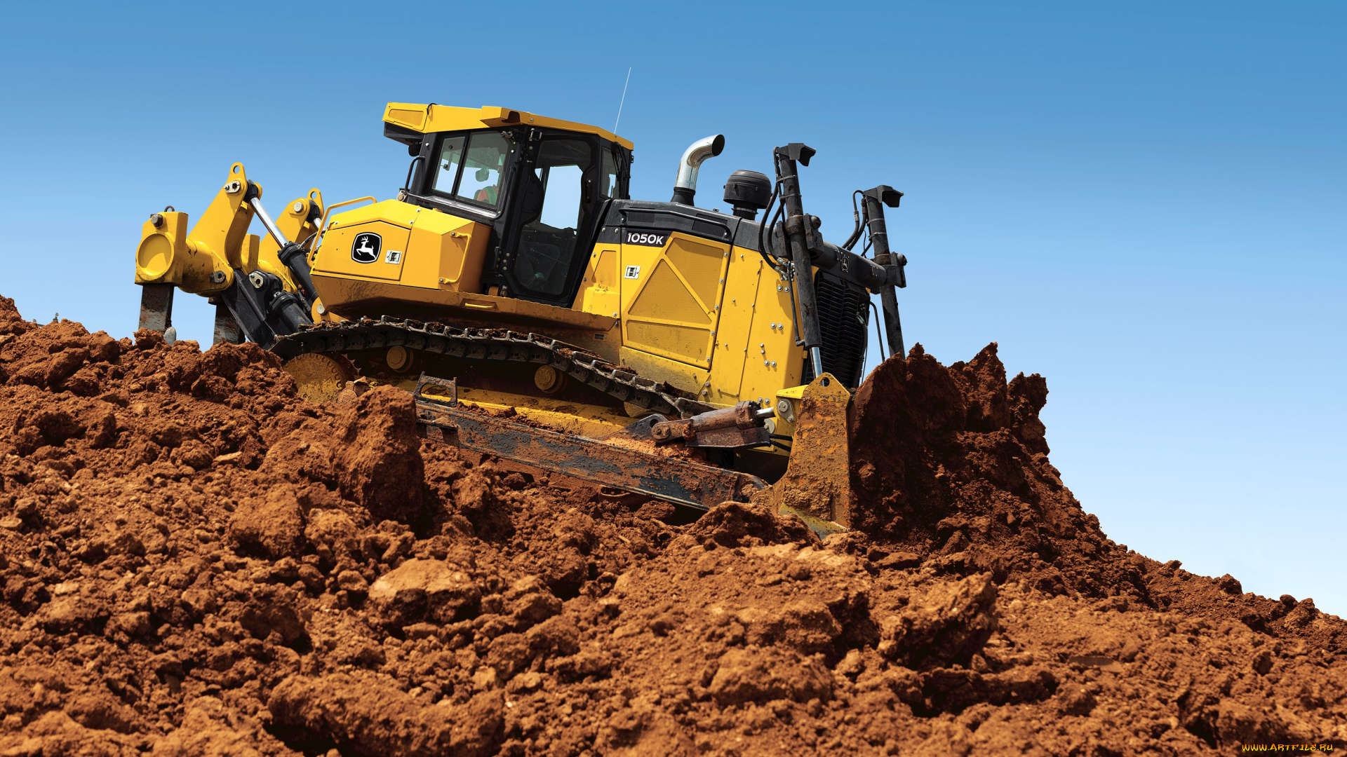 техника, бульдозеры, на, гусенецах, john, deere