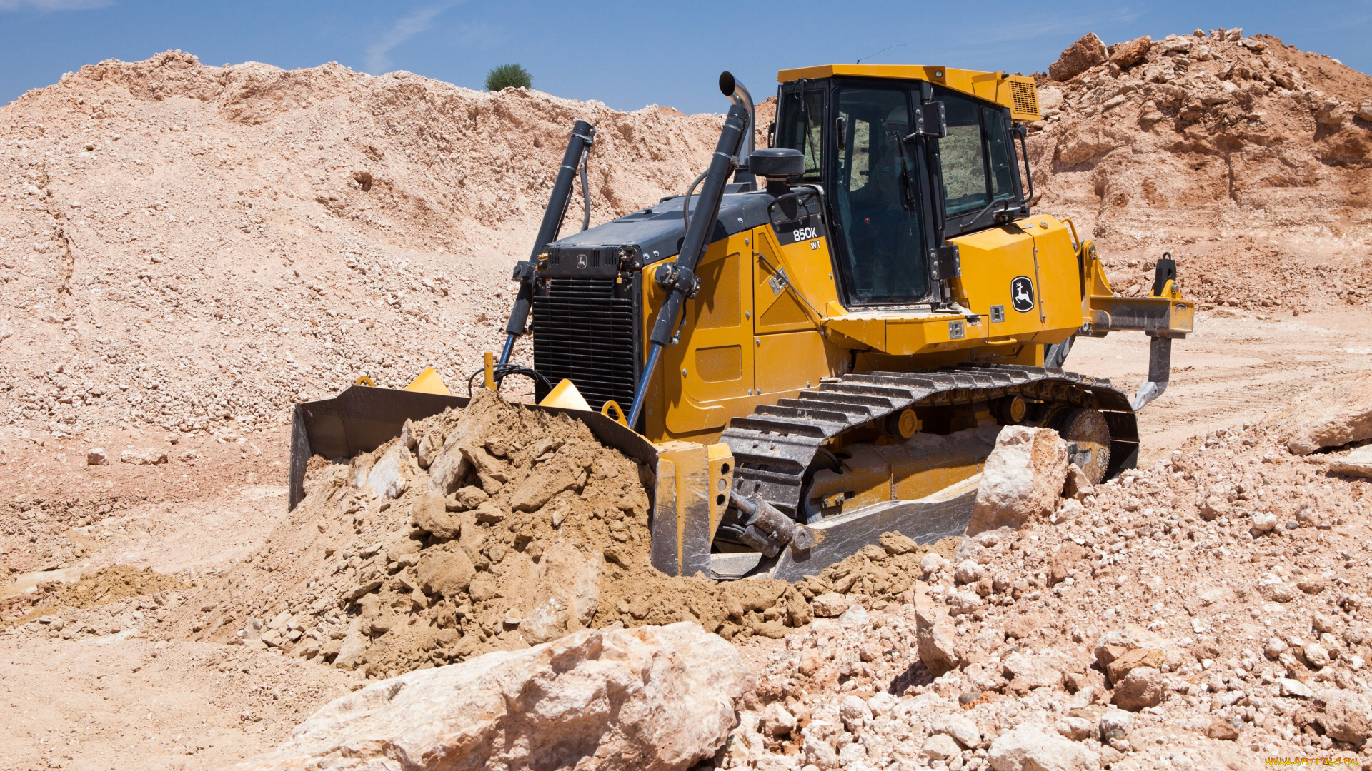 техника, бульдозеры, на, гусенецах, john, deere