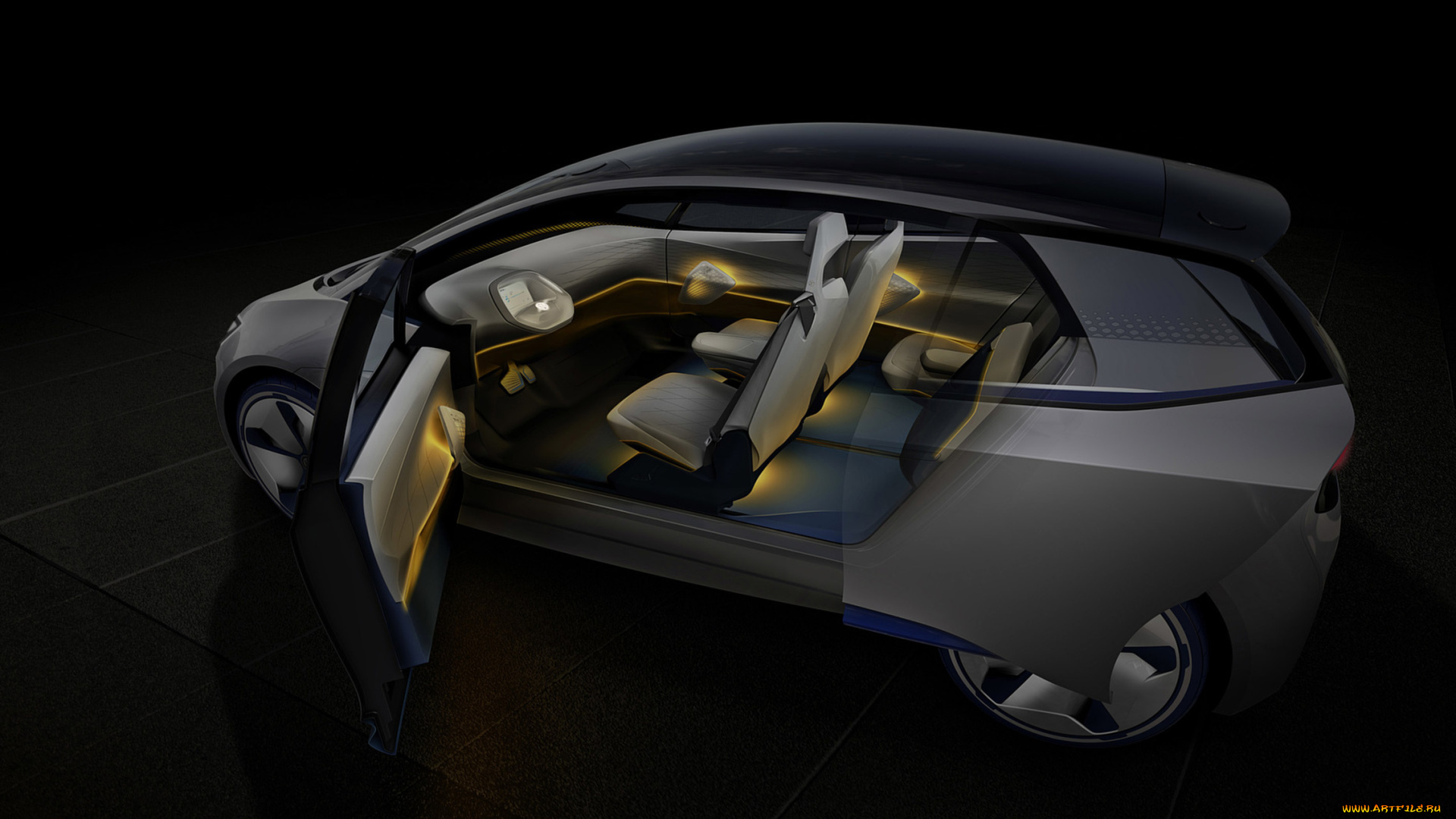 volkswagen, i, d, concept, 2016, автомобили, 3д, volkswagen, i, d, concept, 2016