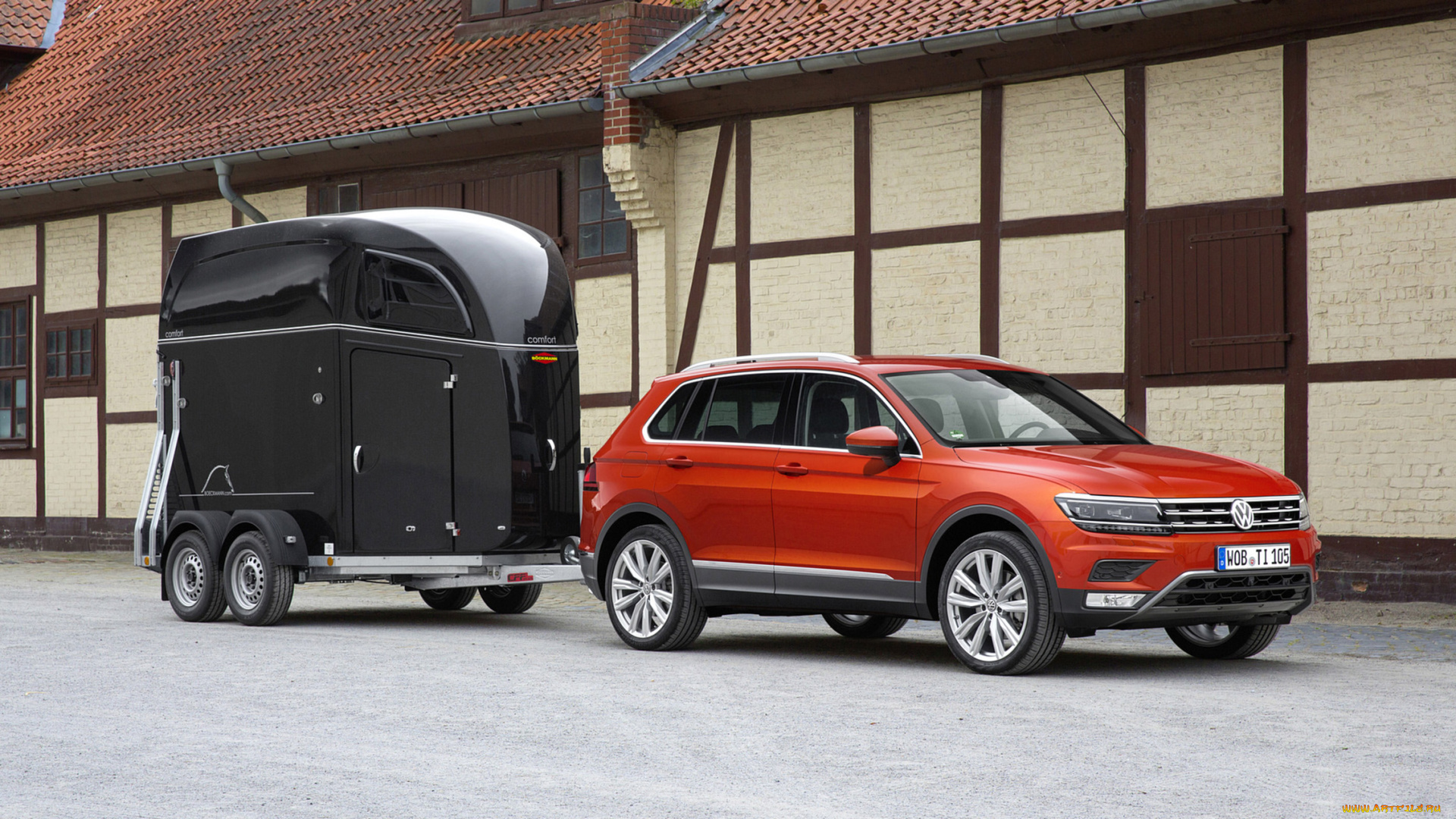 volkswagen, tiguan, with, a, trailer, 2017, автомобили, volkswagen, tiguan, trailer, 2017