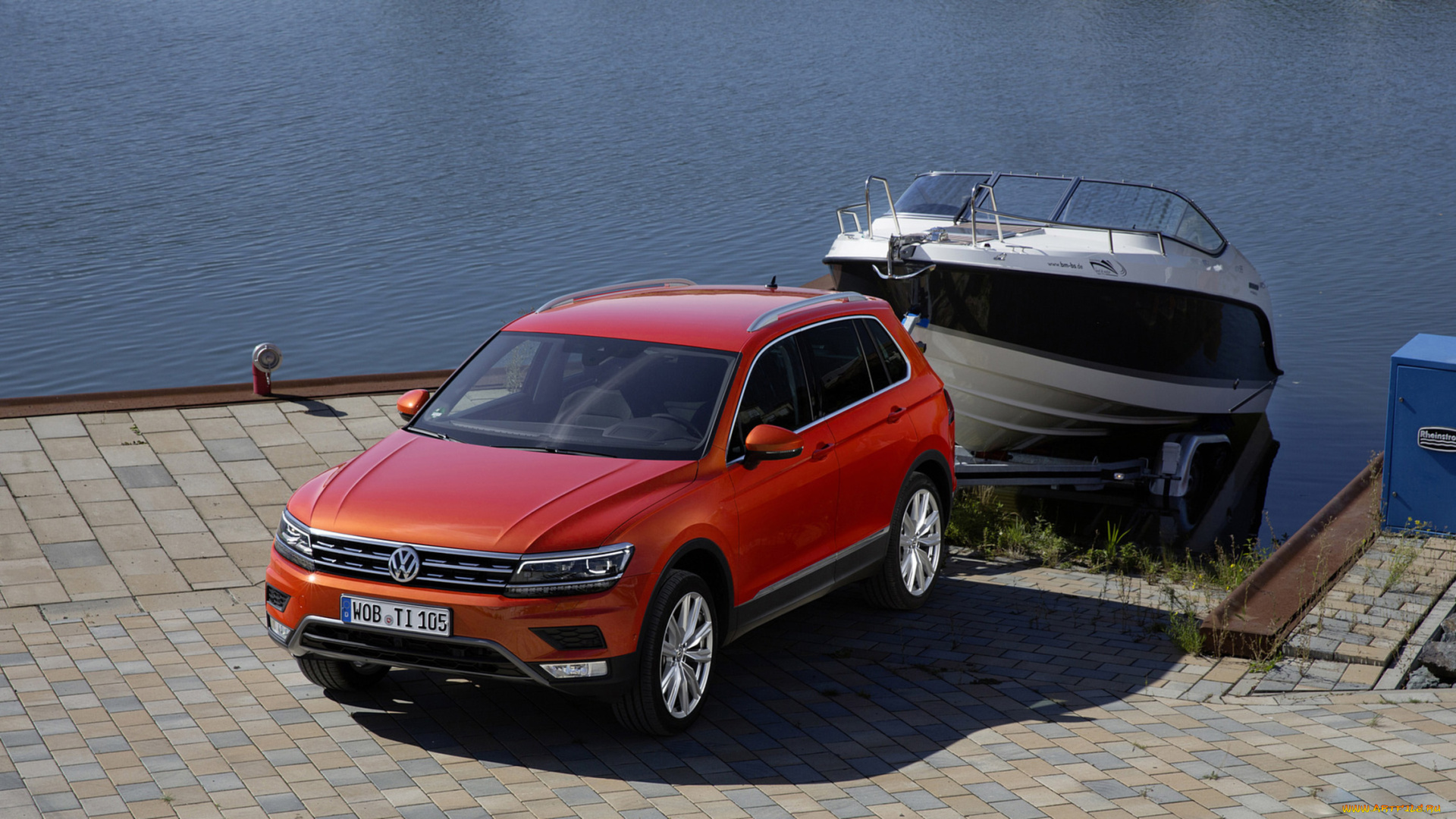 volkswagen, tiguan, with, a, trailer, 2017, автомобили, volkswagen, tiguan, trailer, 2017