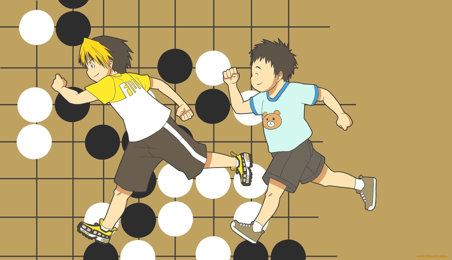 аниме, hikaru, no, go, мальчики