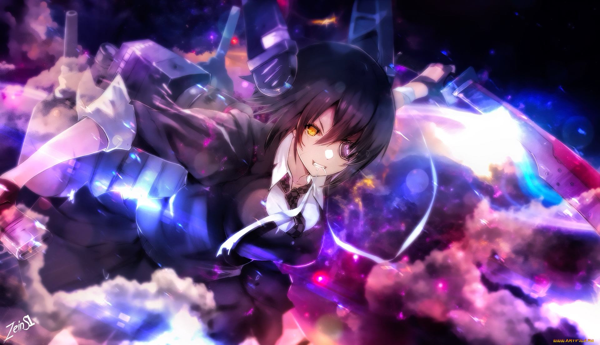 аниме, unknown, , другое, фон, взгляд, девушка