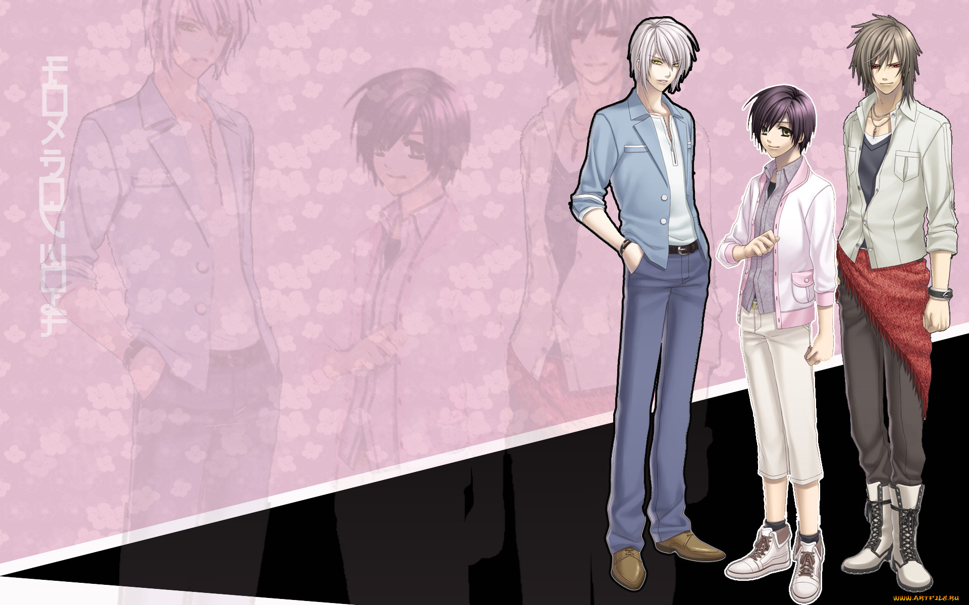 аниме, hiiro, no, kakera, парни