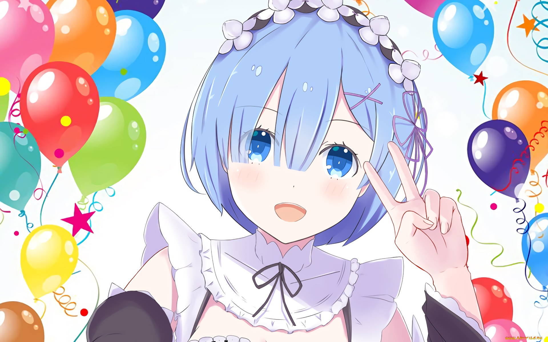 аниме, re, , zero, kara, hajimeru, isekai, seikatsu, девушка, взгляд, фон