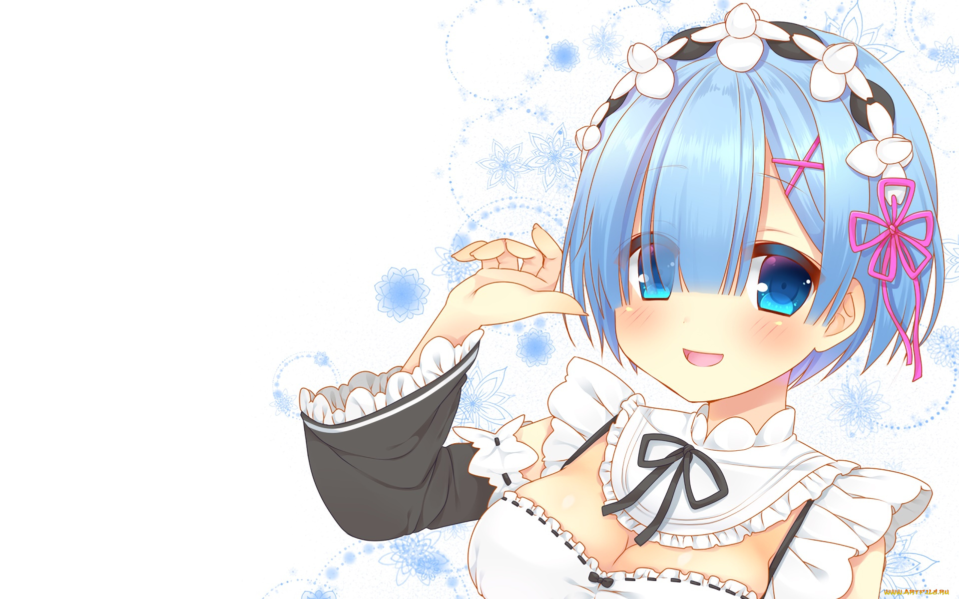 аниме, re, , zero, kara, hajimeru, isekai, seikatsu, фон, взгляд, девушка