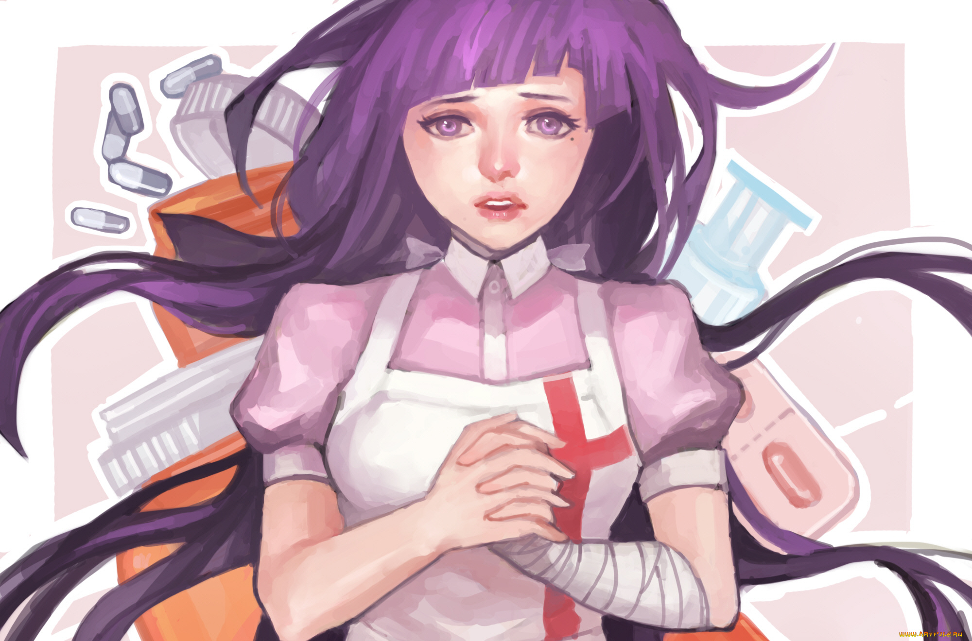 аниме, danganronpa, девушка