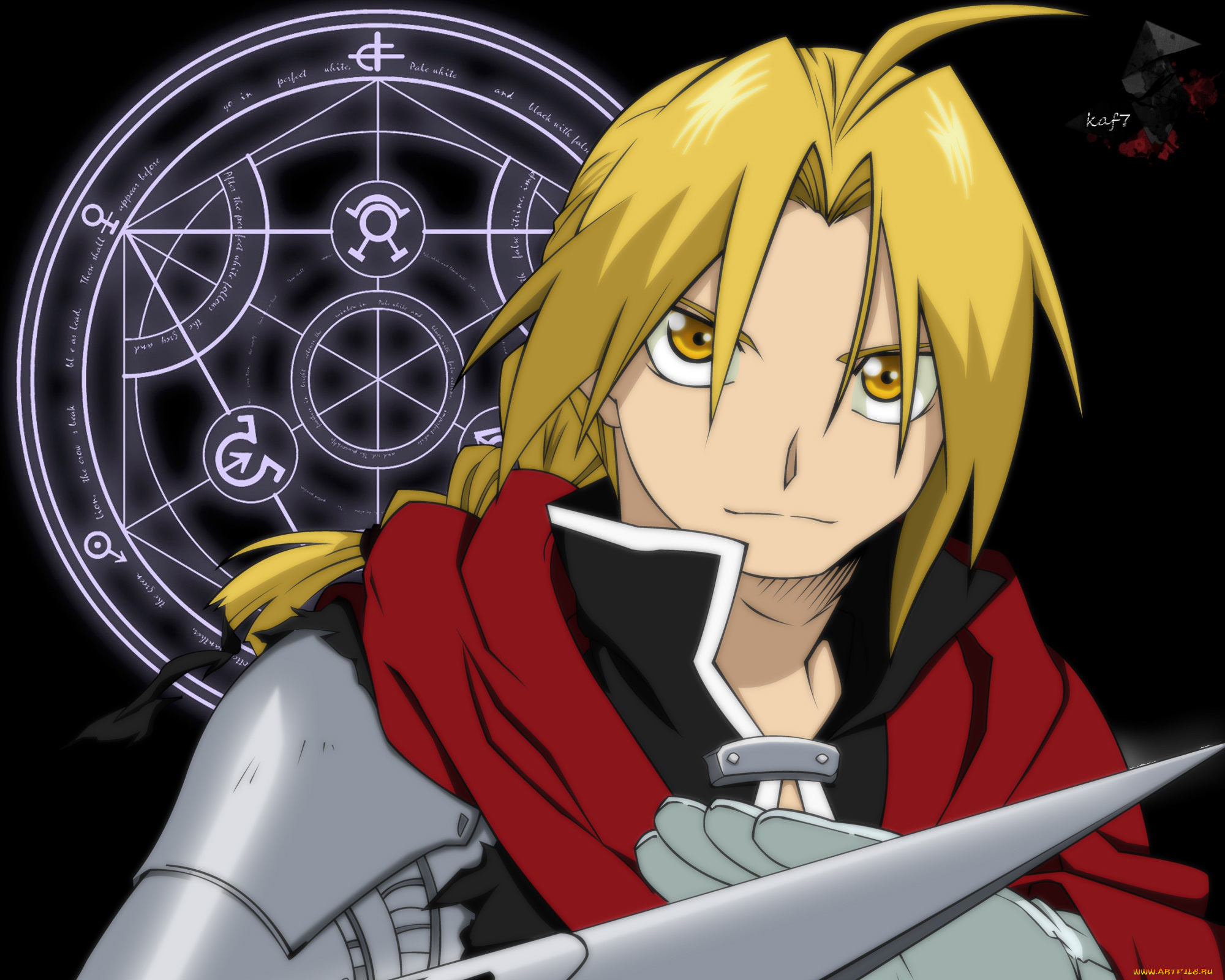 аниме, fullmetal, alchemist, эдвард