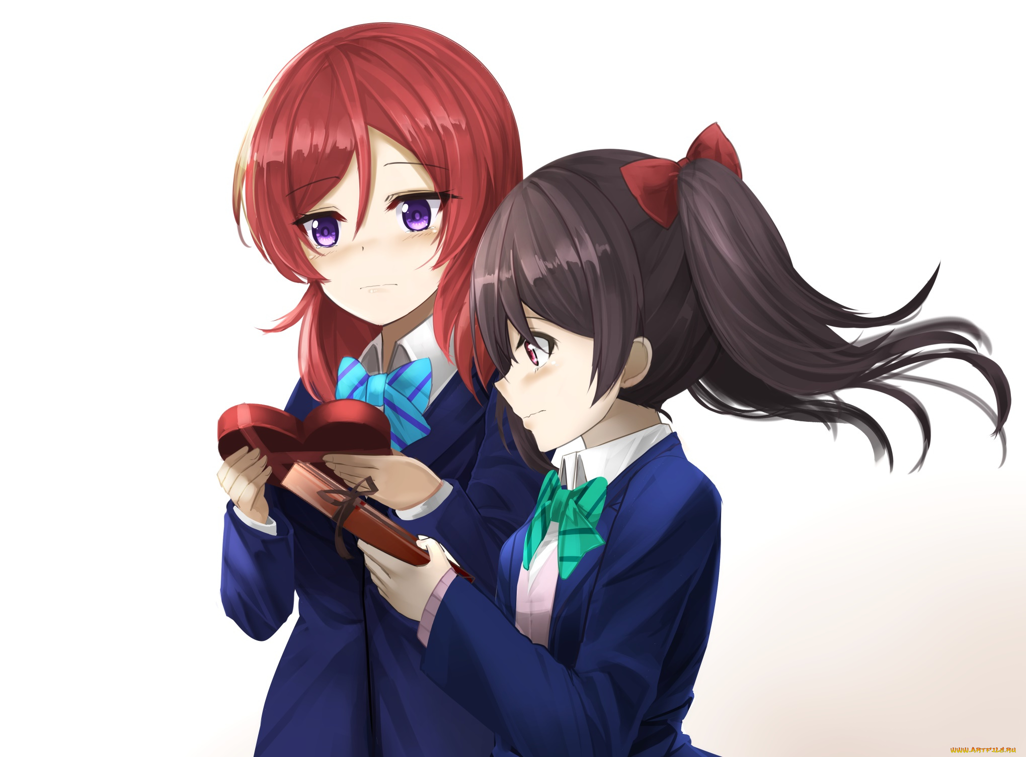 аниме, love, live, , school, idol, project, фон, взгляд, девушки