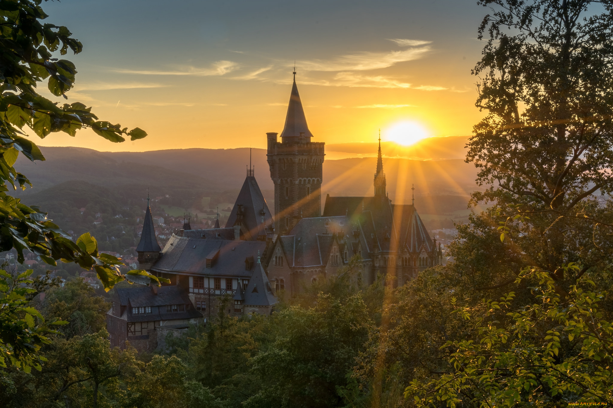 города, -, дворцы, , замки, , крепости, рассвет