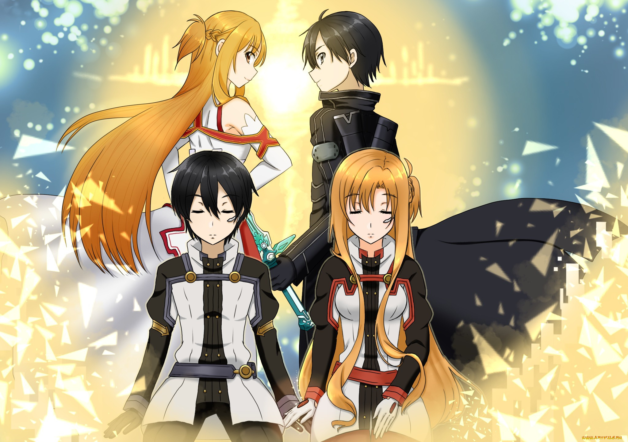 аниме, sword, art, online, asuna, light, novel, kirigaya, kazuto, sword, art, online, blade, ken, kenjutsu, kob, manga, bishojo, asiatic, asian, love, kirito, oriental