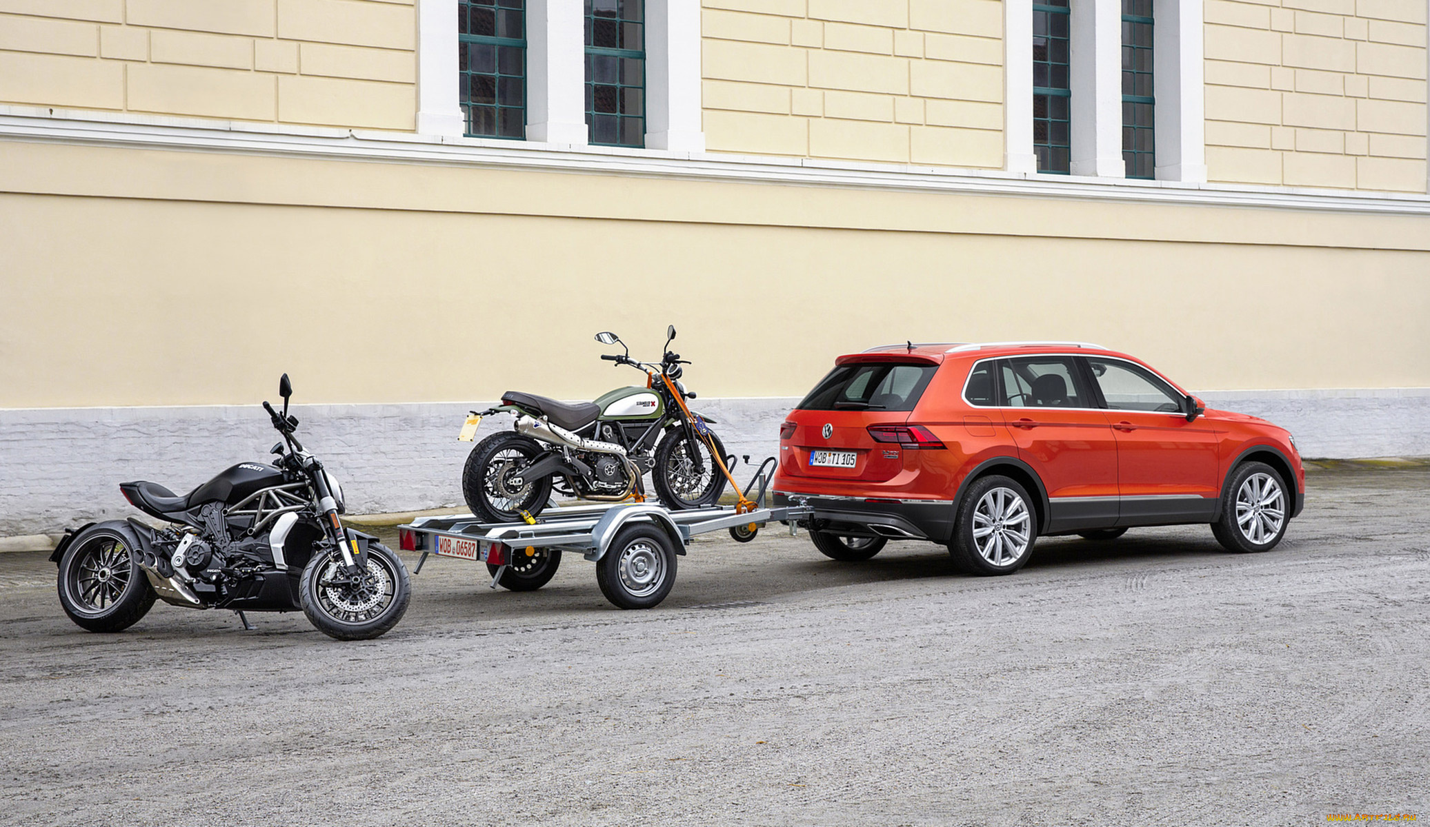 volkswagen, tiguan, with, a, trailer, 2017, автомобили, volkswagen, 2017, tiguan, trailer