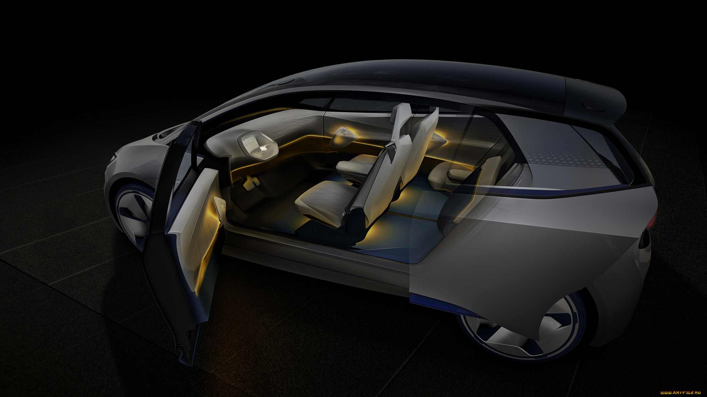 volkswagen, i, d, concept, 2016, автомобили, 3д, volkswagen, i, d, concept, 2016