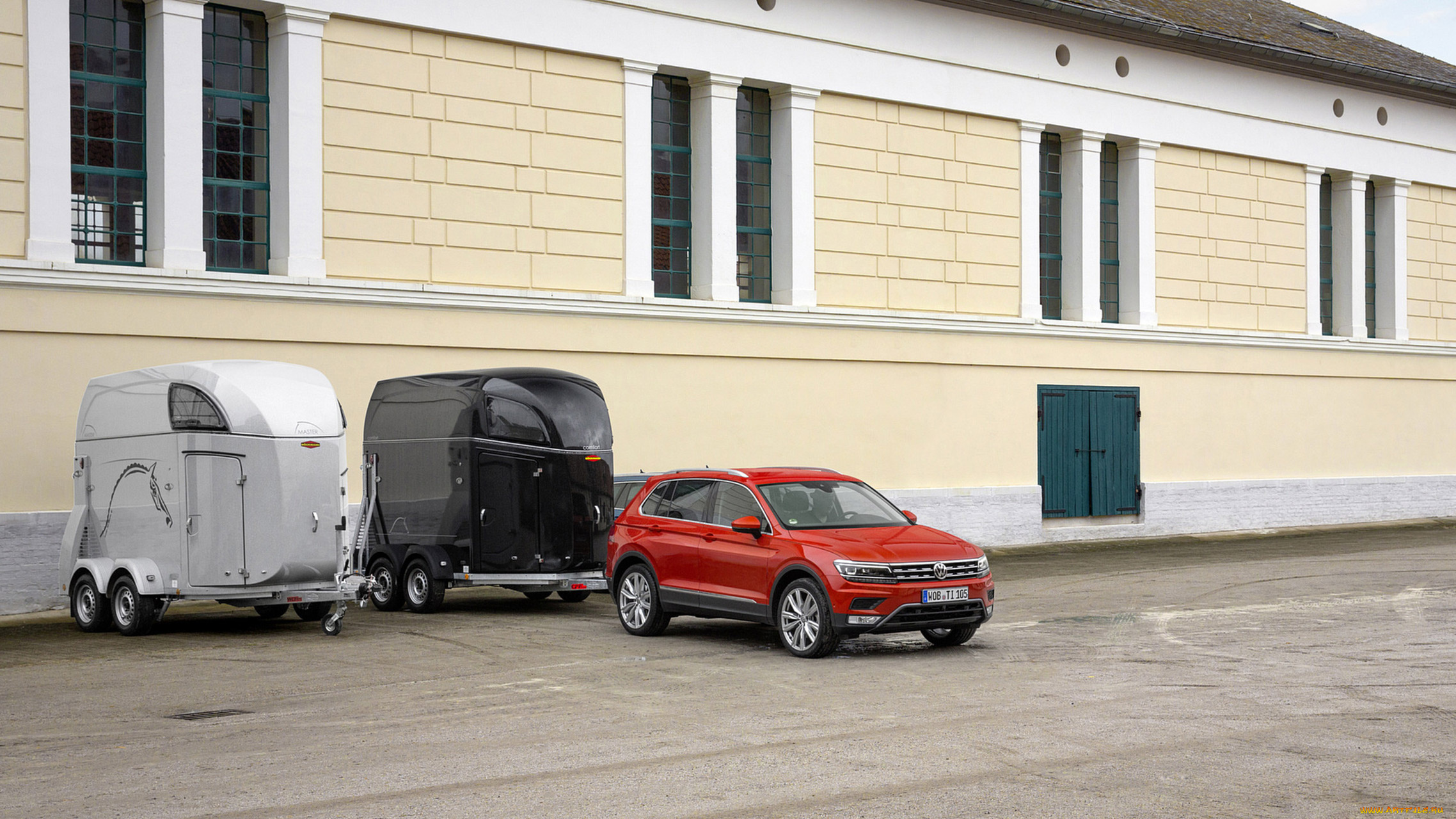 volkswagen, tiguan, with, a, trailer, 2017, автомобили, volkswagen, tiguan, trailer, 2017