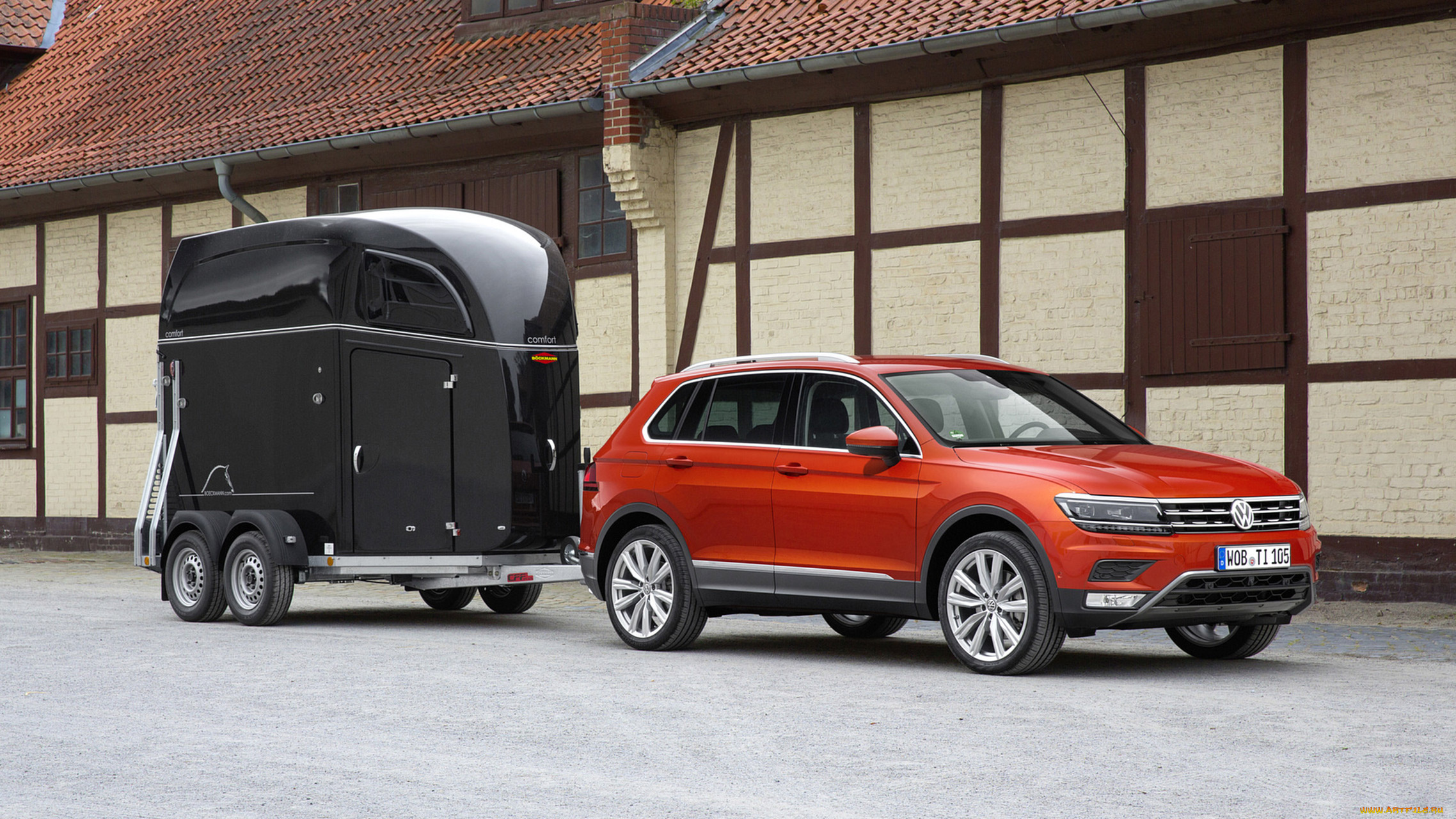 volkswagen, tiguan, with, a, trailer, 2017, автомобили, volkswagen, tiguan, trailer, 2017