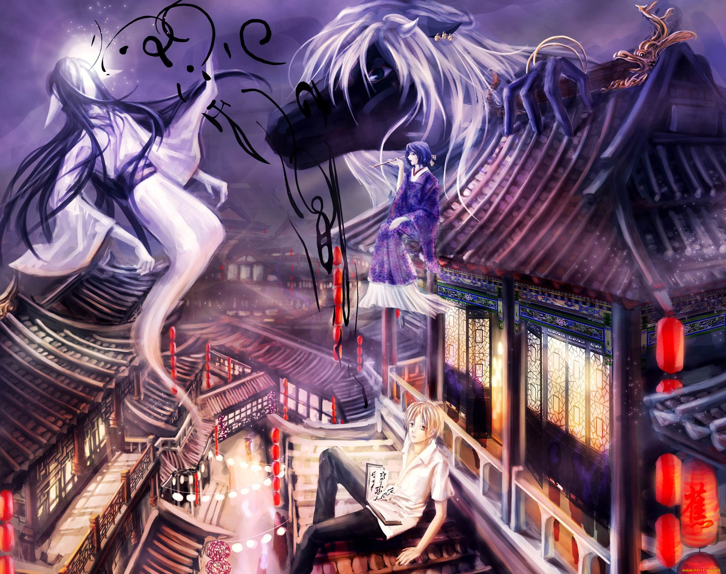 аниме, natsume, yuujinchou, тетрадь, дружбы