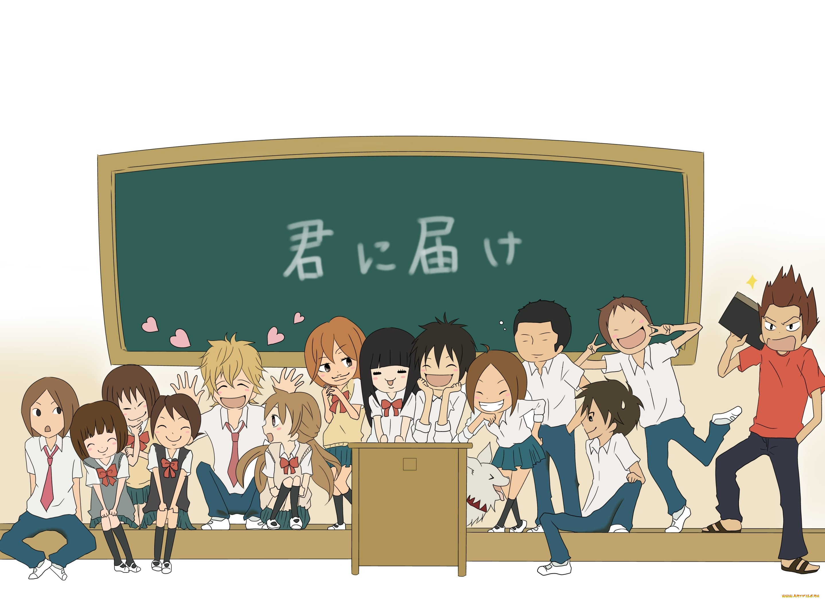 аниме, kimi, ni, todoke, малыши