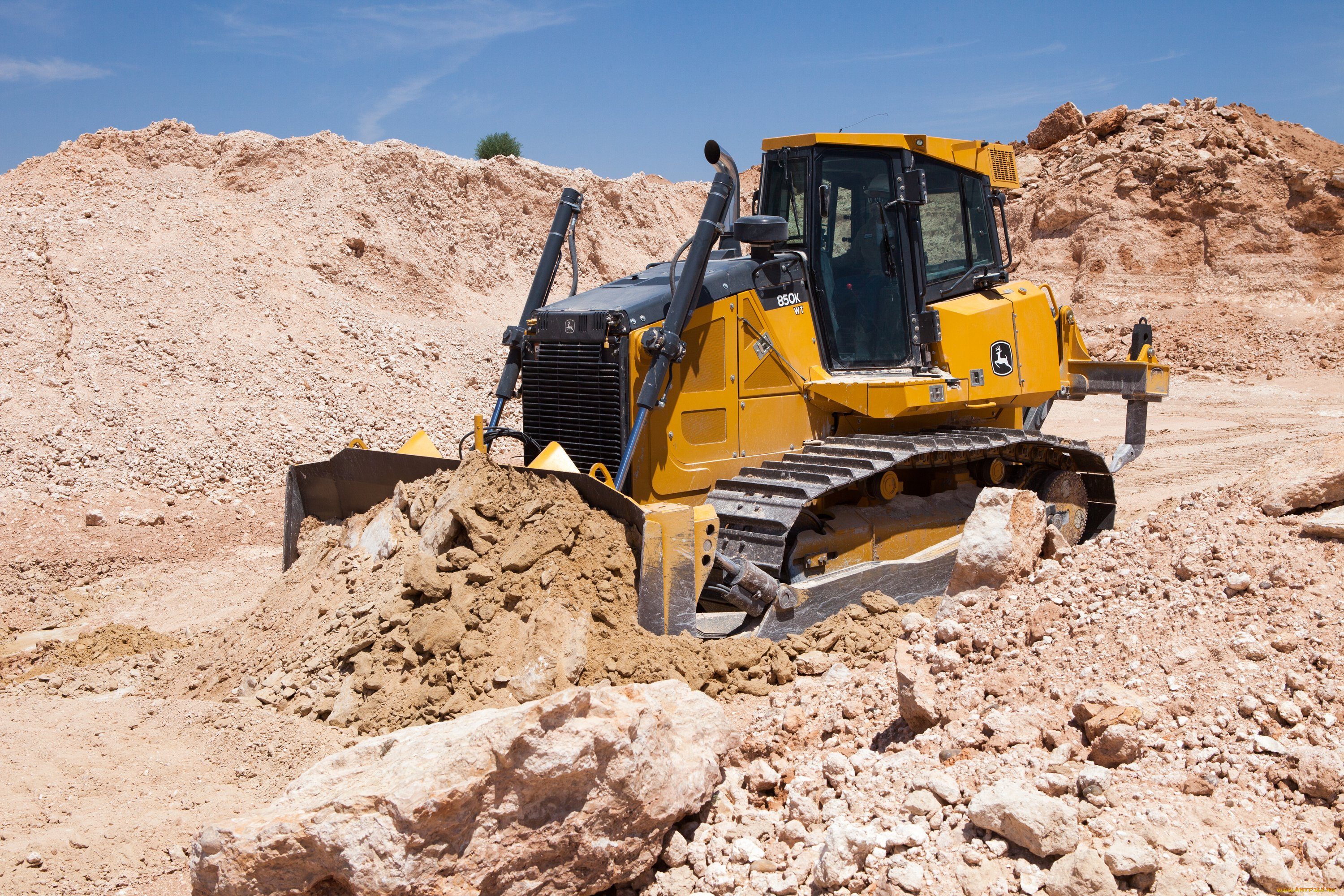 техника, бульдозеры, на, гусенецах, john, deere