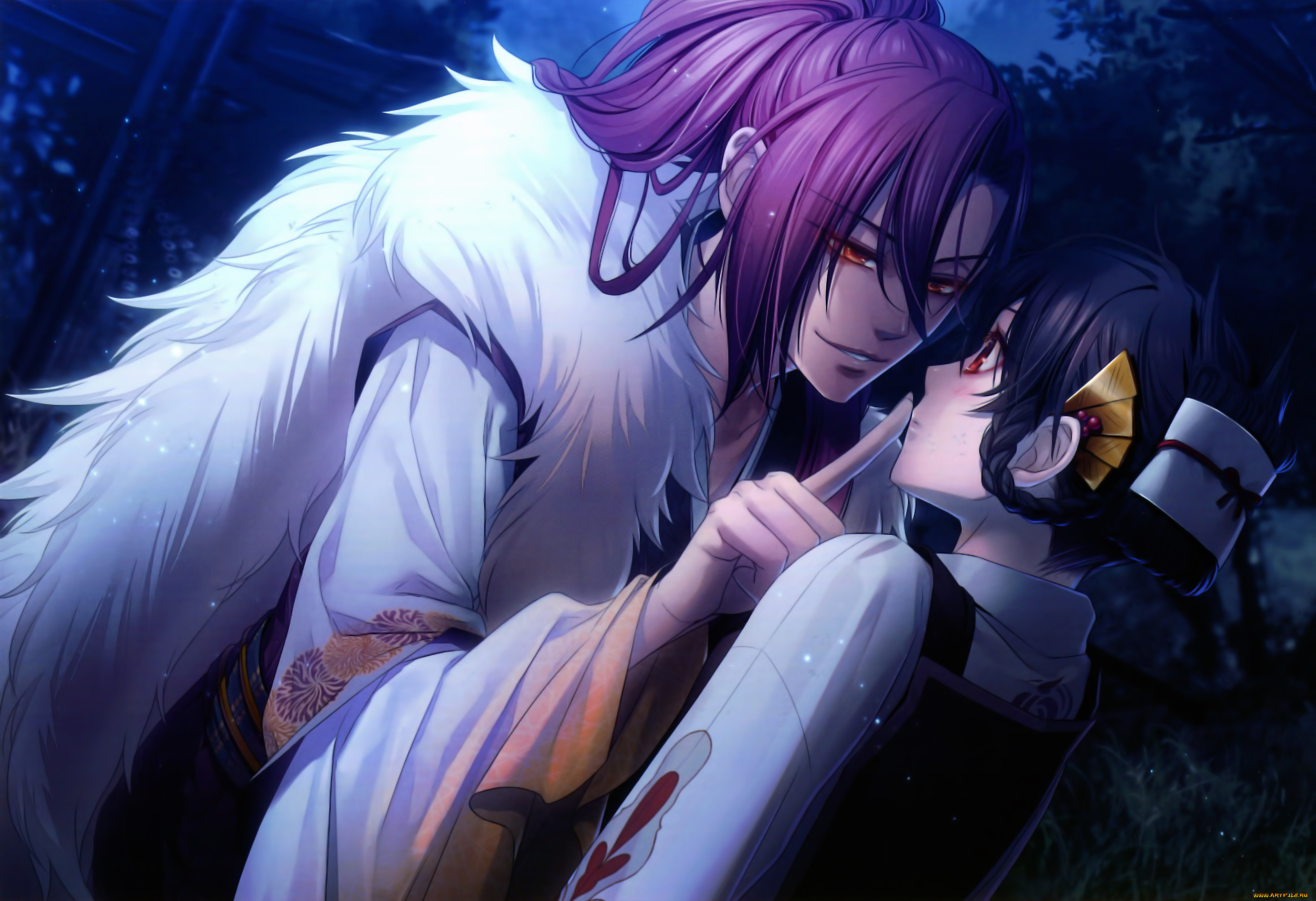 аниме, toki, no, kizuna, парень, девушка, двое